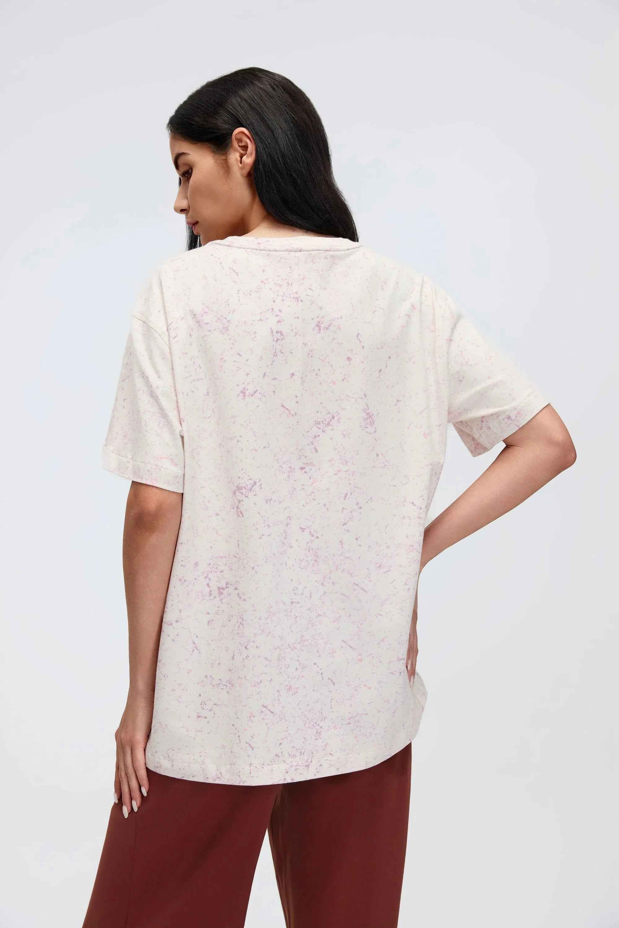 Relaxed Fit Cropped Yoga Tee