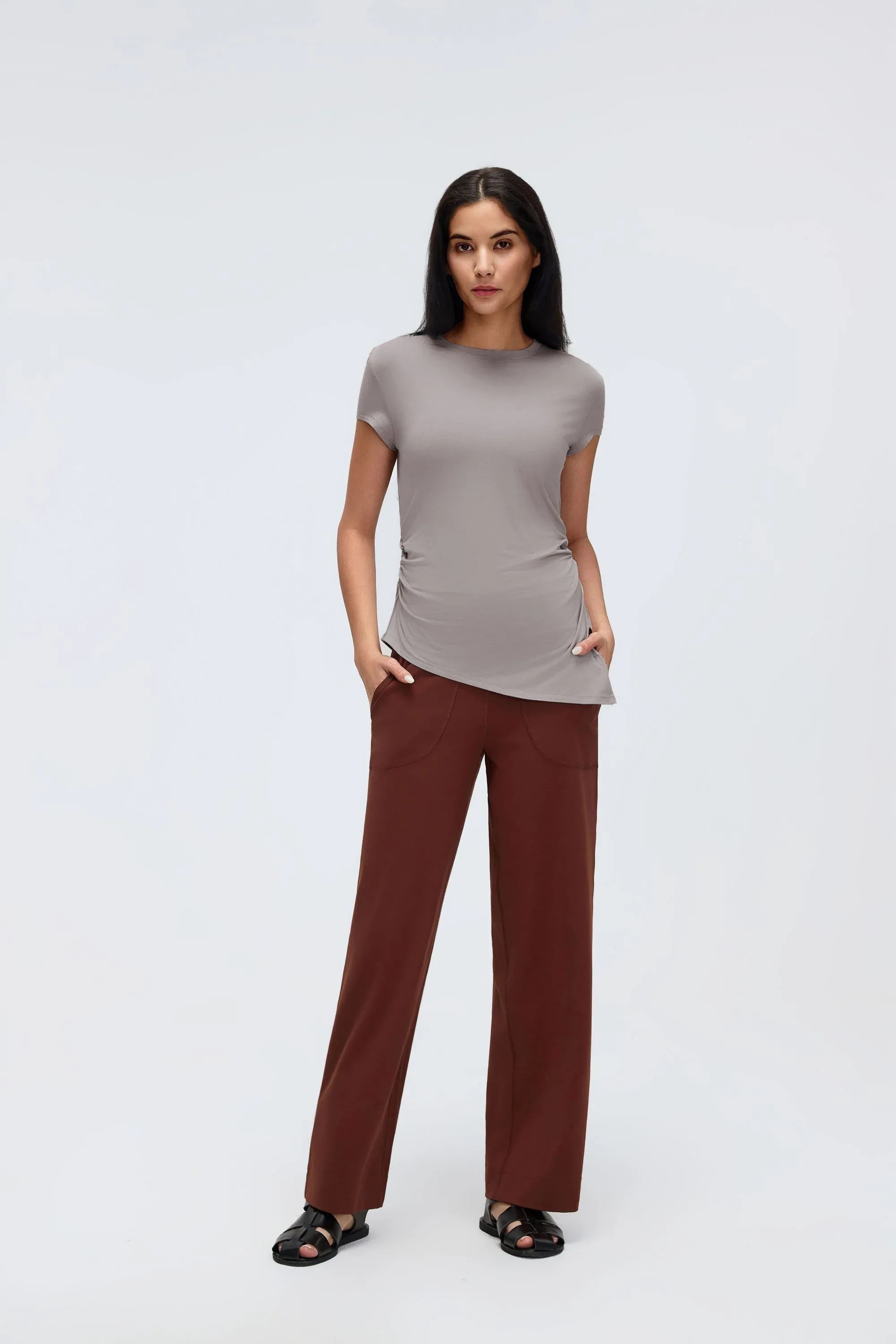 Cropped Seamless Yoga Tee