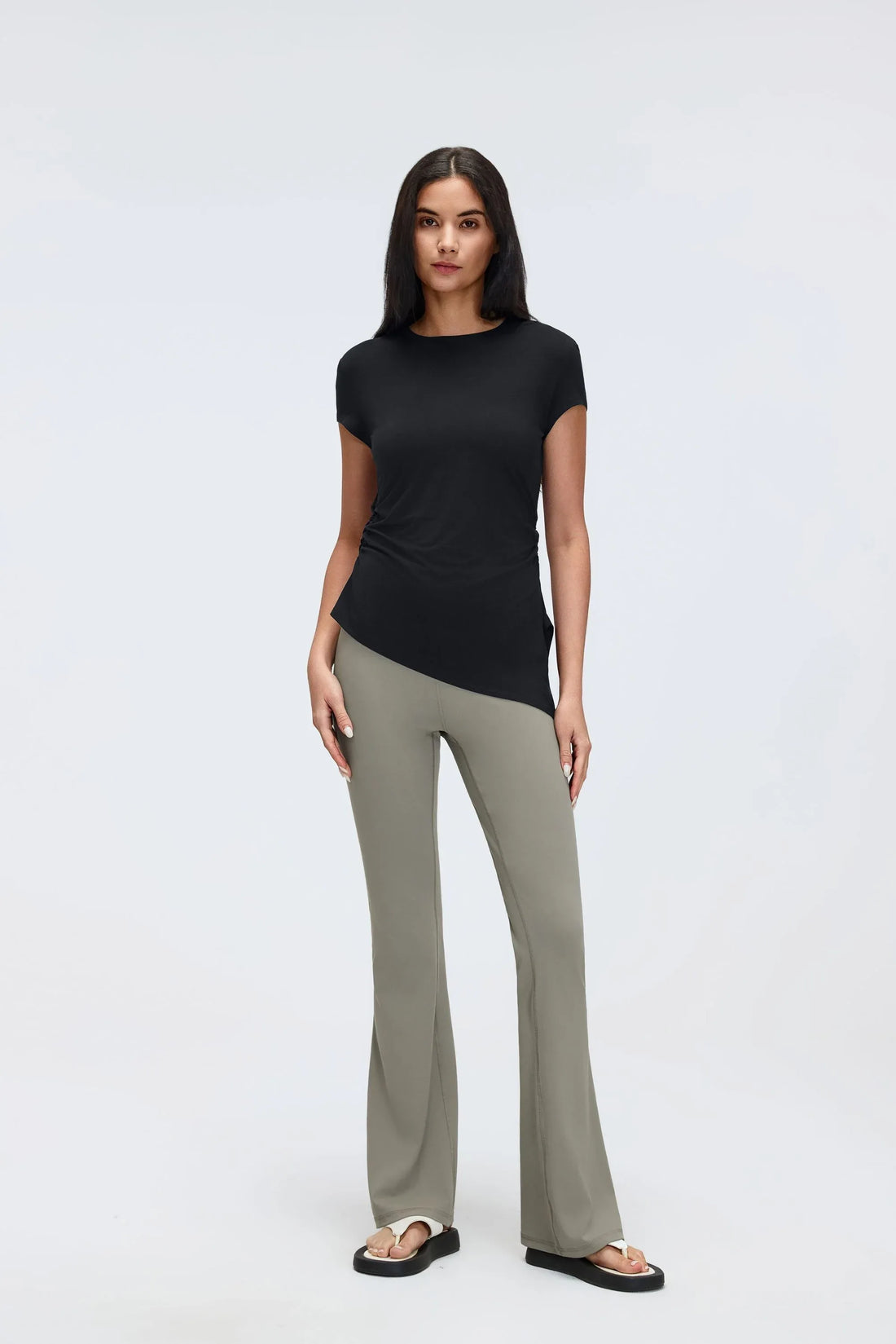 Cropped Seamless Yoga Tee