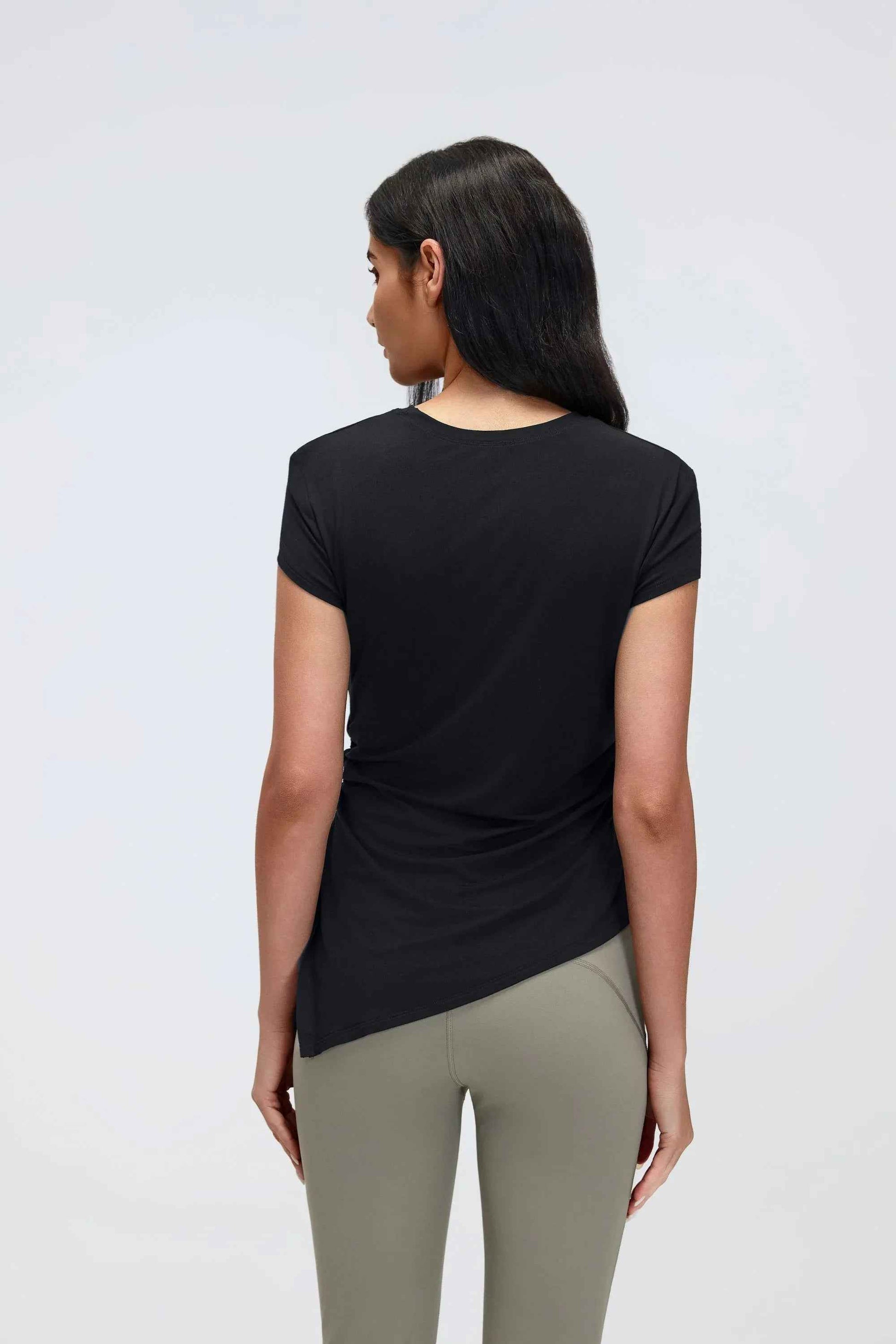 Cropped Seamless Yoga Tee