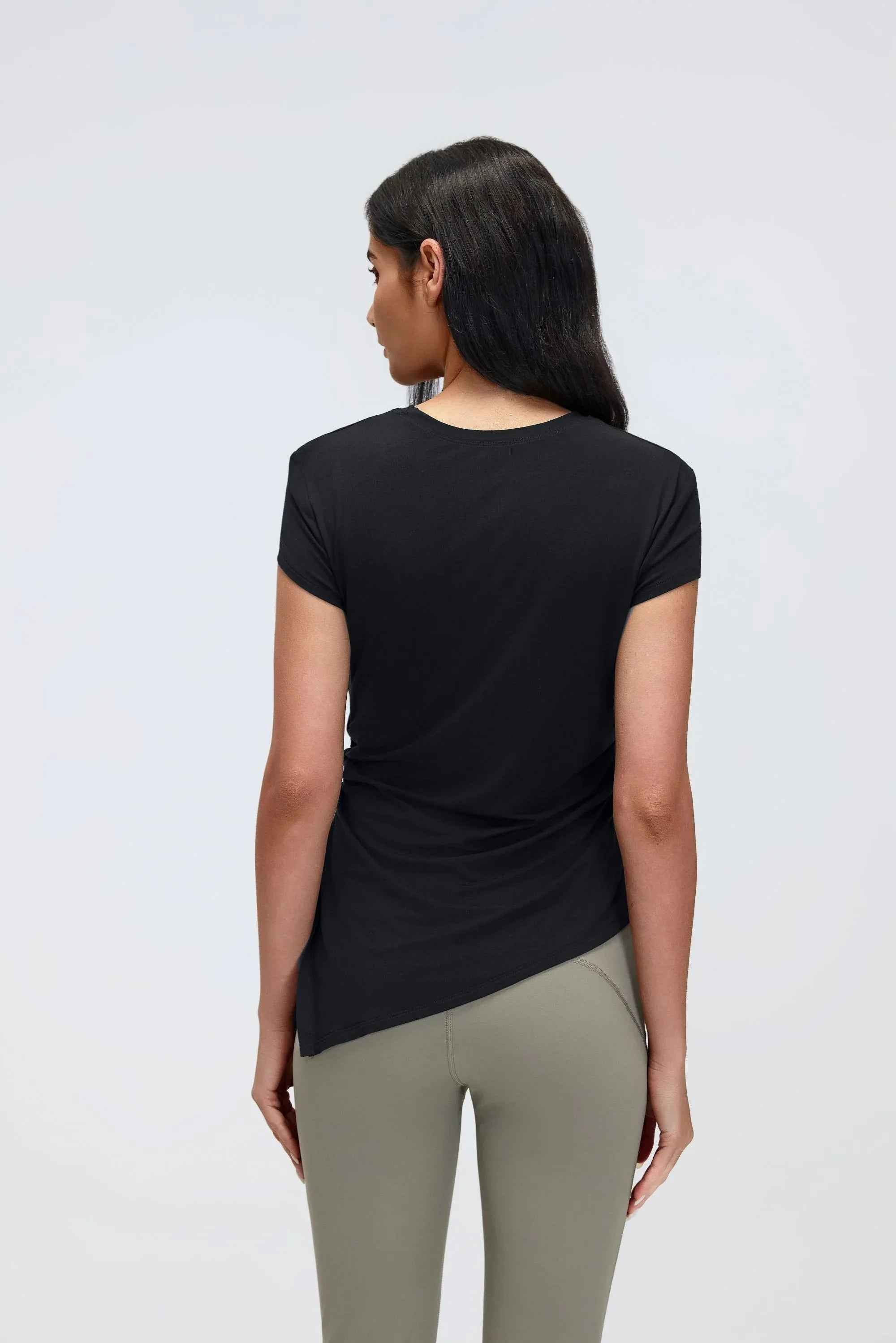 Cropped Seamless Yoga Tee