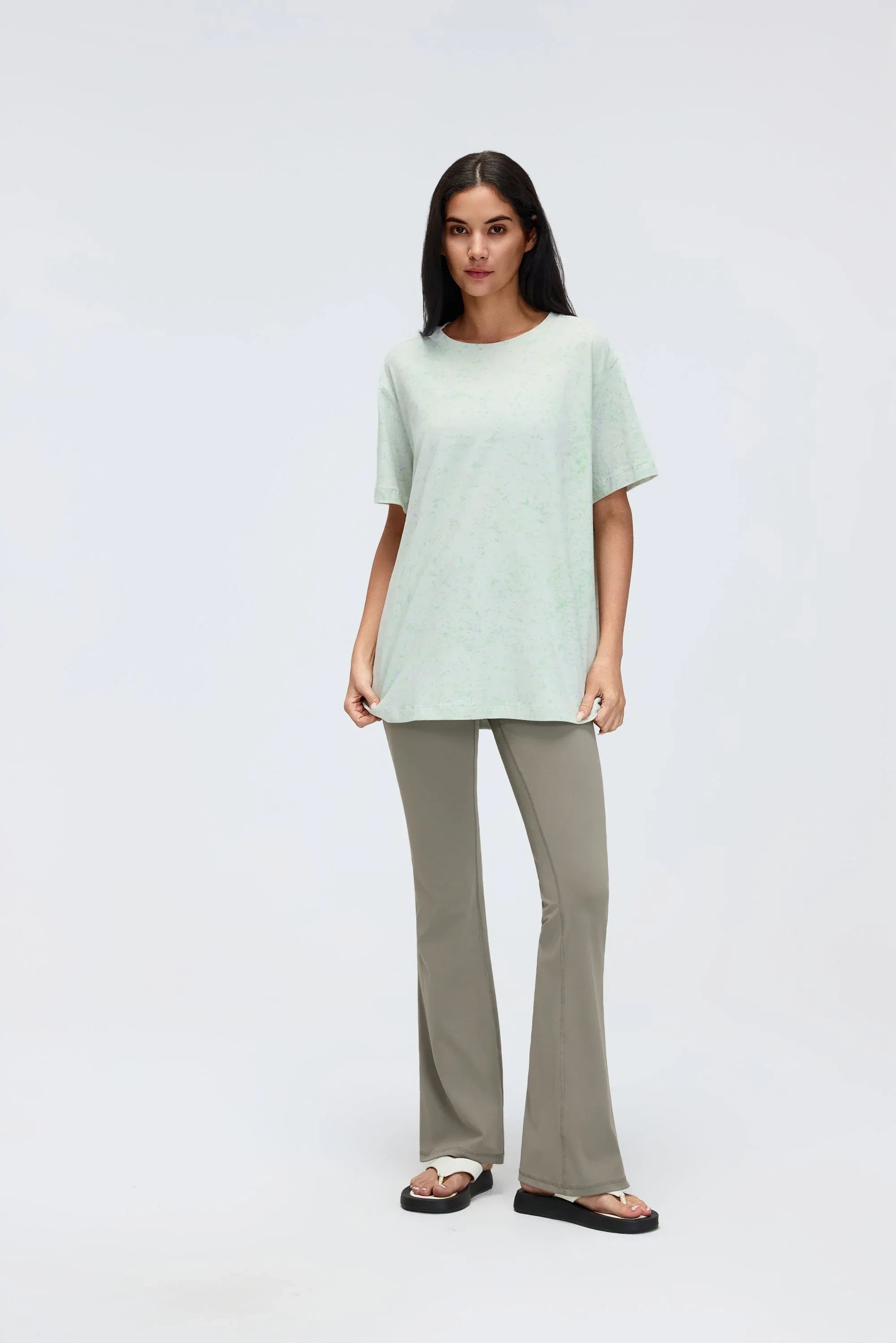 Relaxed Fit Cropped Yoga Tee