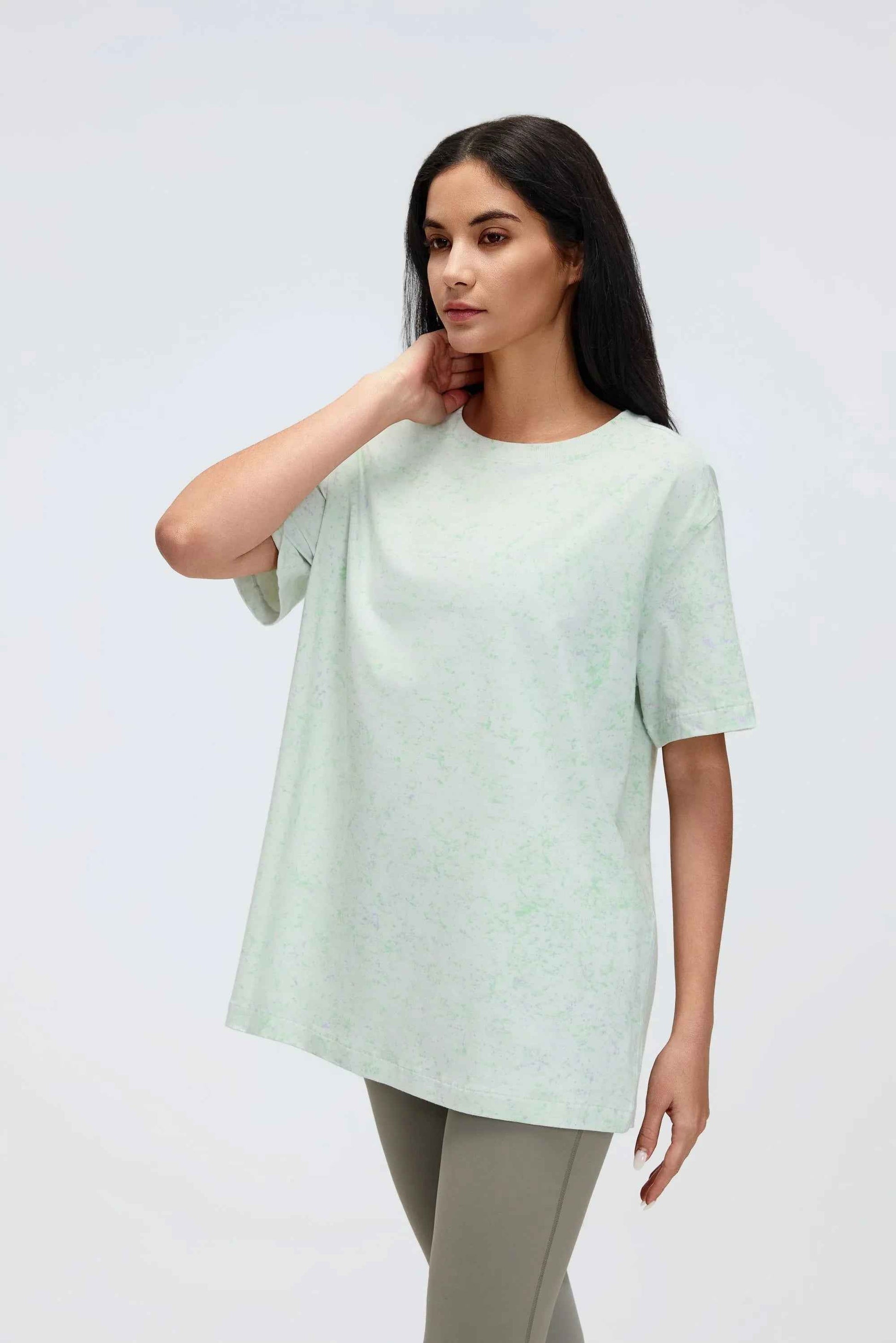 Relaxed Fit Cropped Yoga Tee