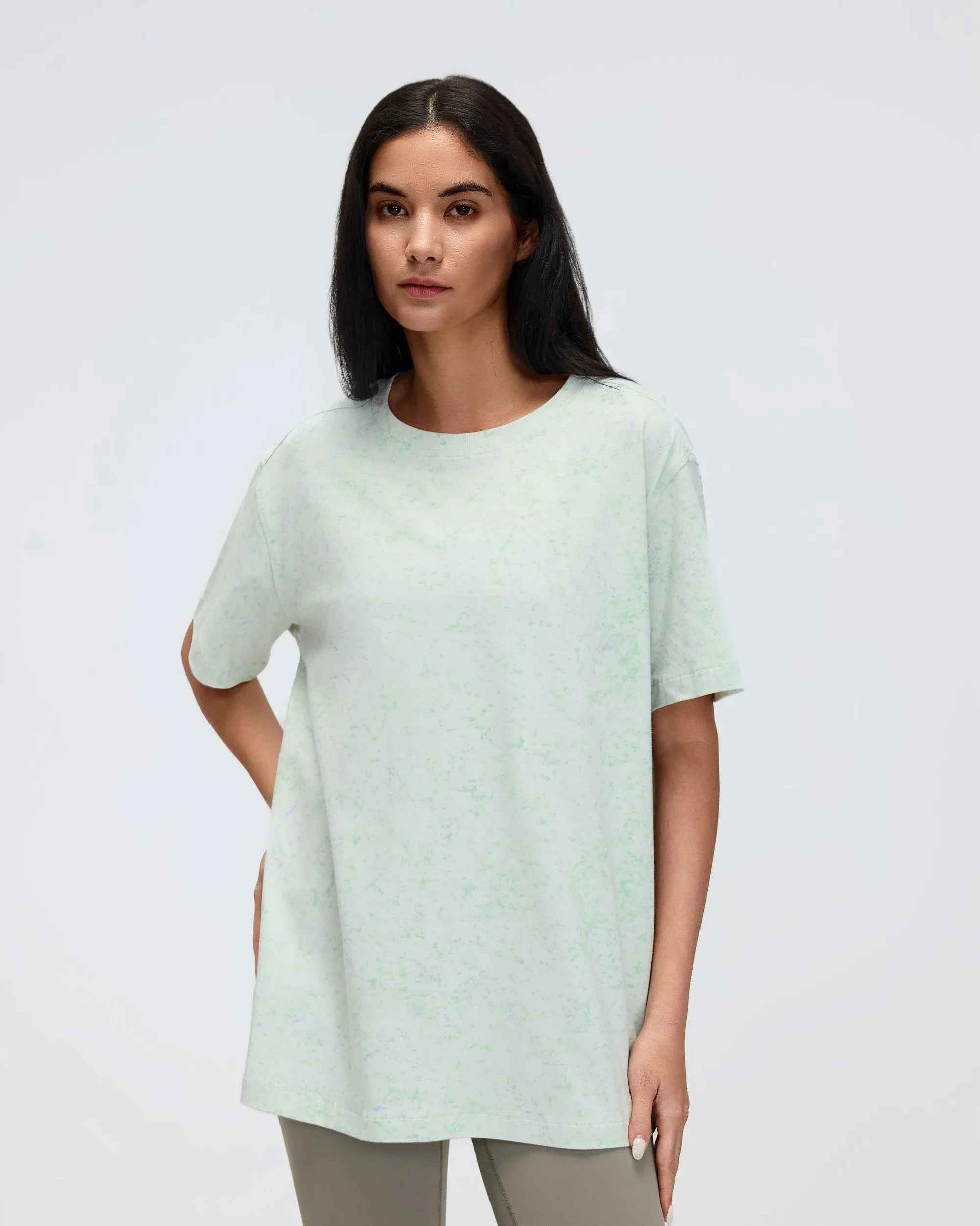 Relaxed Fit Cropped Yoga Tee