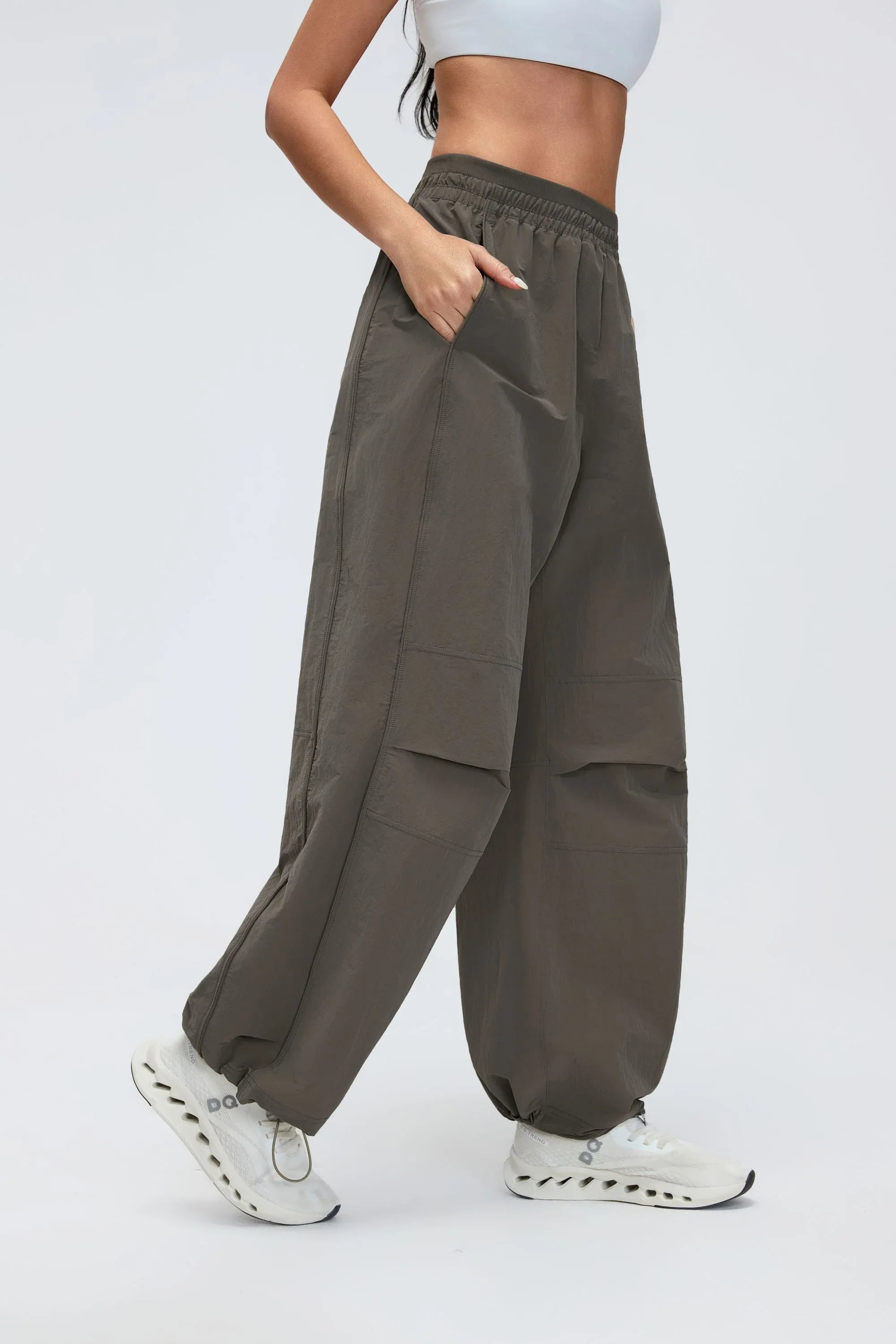 High-Waist Water-Repellent Hiking Pants