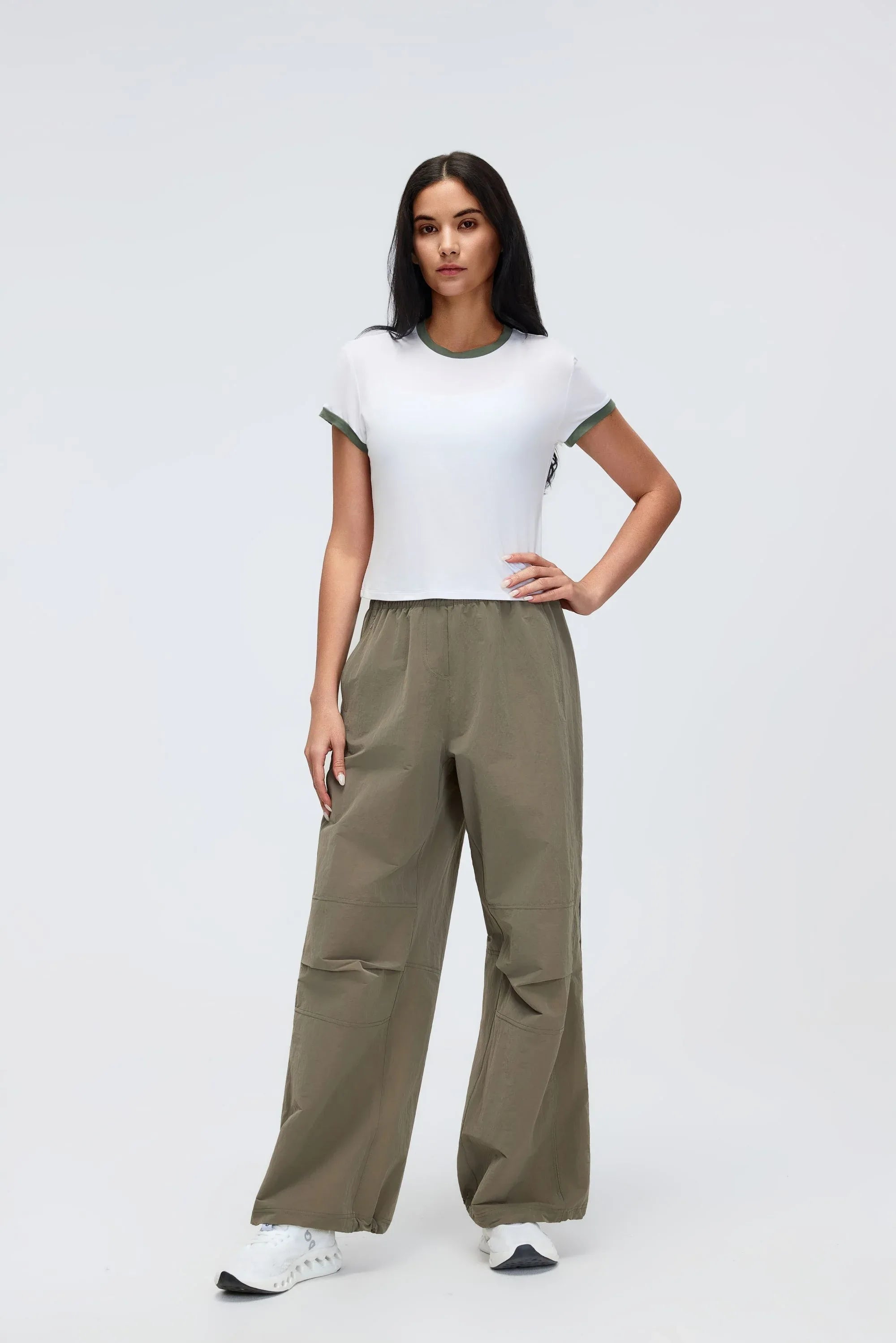 High-Waist Water-Repellent Hiking Pants