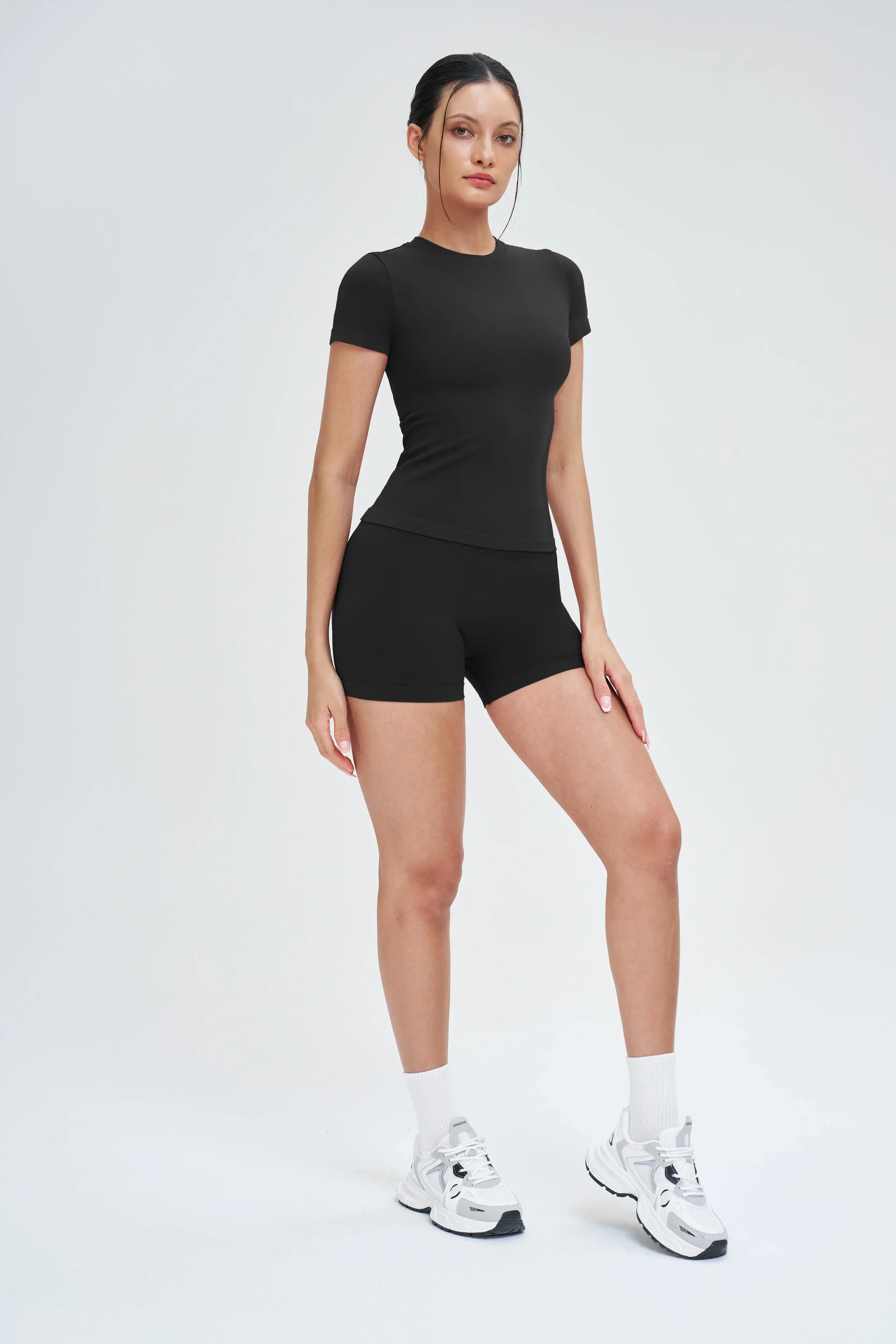 Seamless Short-Sleeve Yoga Tee