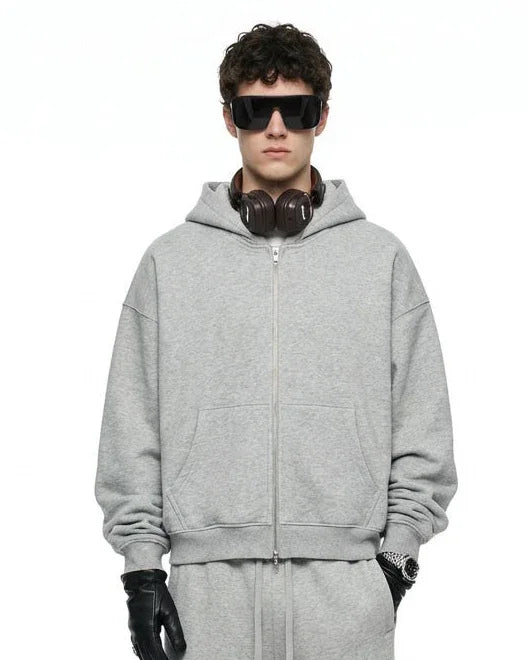 Men’s Double Zipper Oversized Jacket