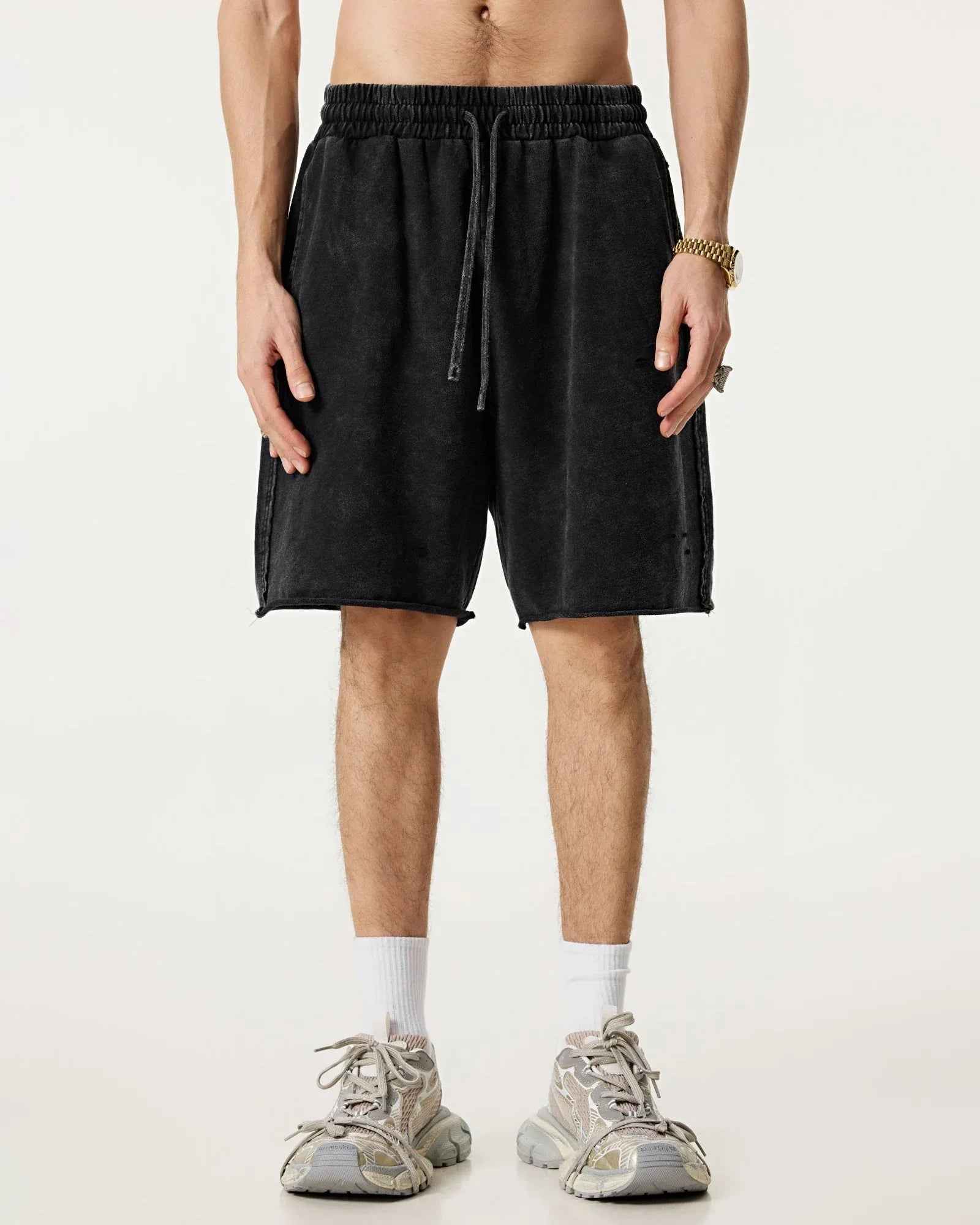 Street Vintage Raw Hem Shorts