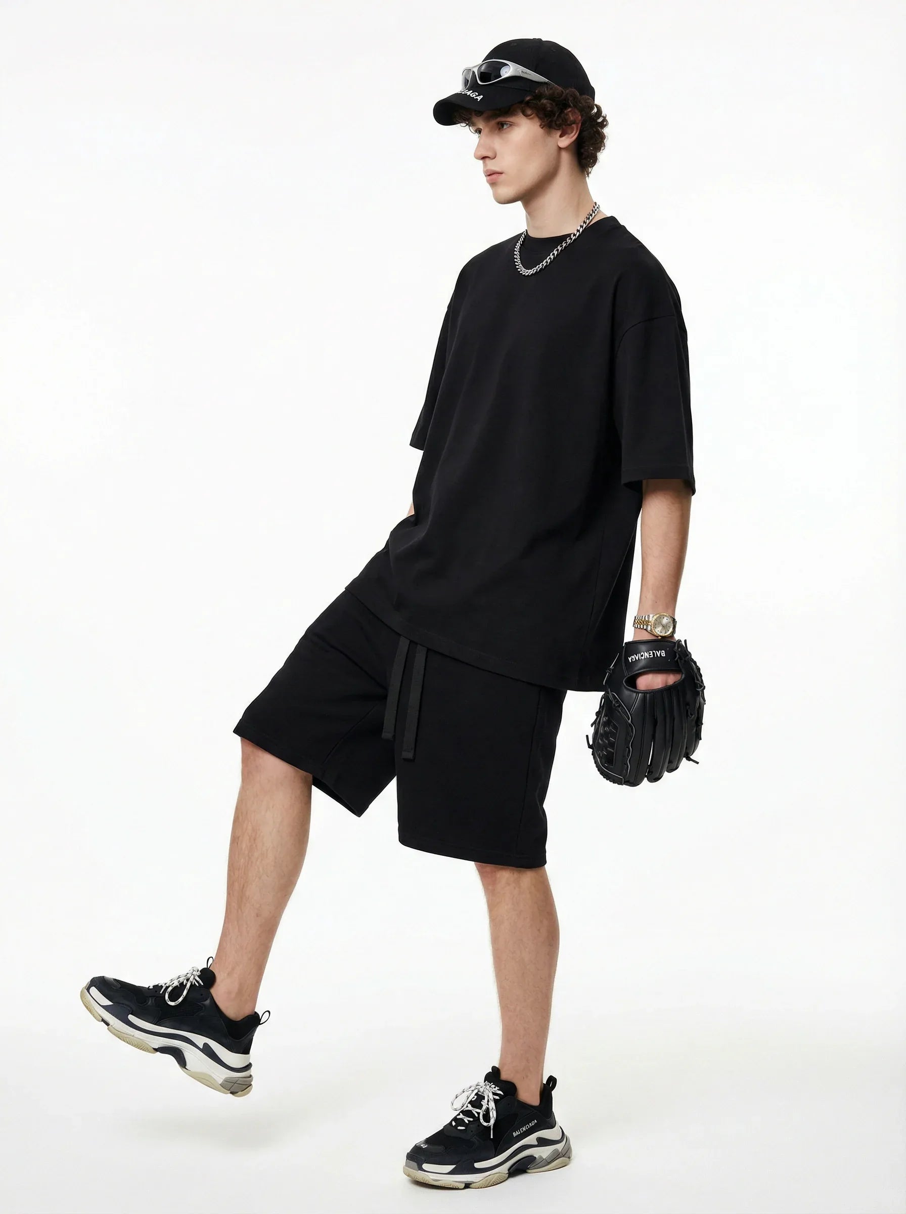 Men’s Oversized Solid Short Sleeve