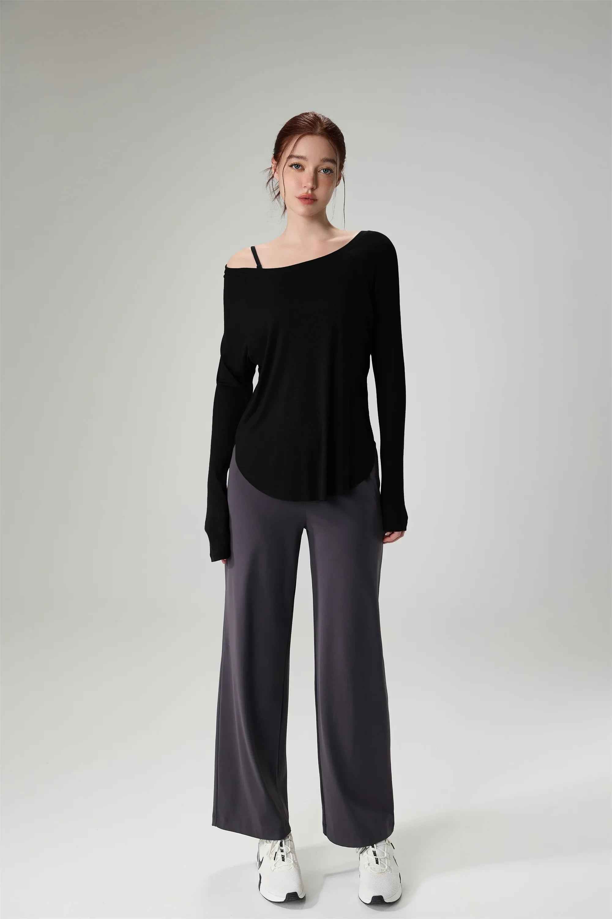 Modal Ribbed Loose Yoga Top