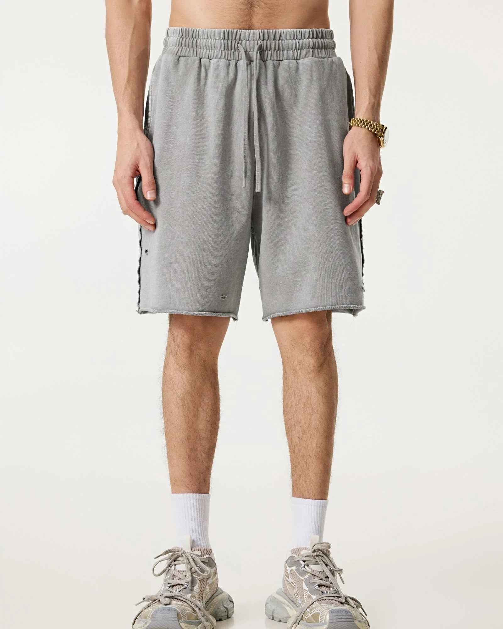 Street Vintage Raw Hem Shorts
