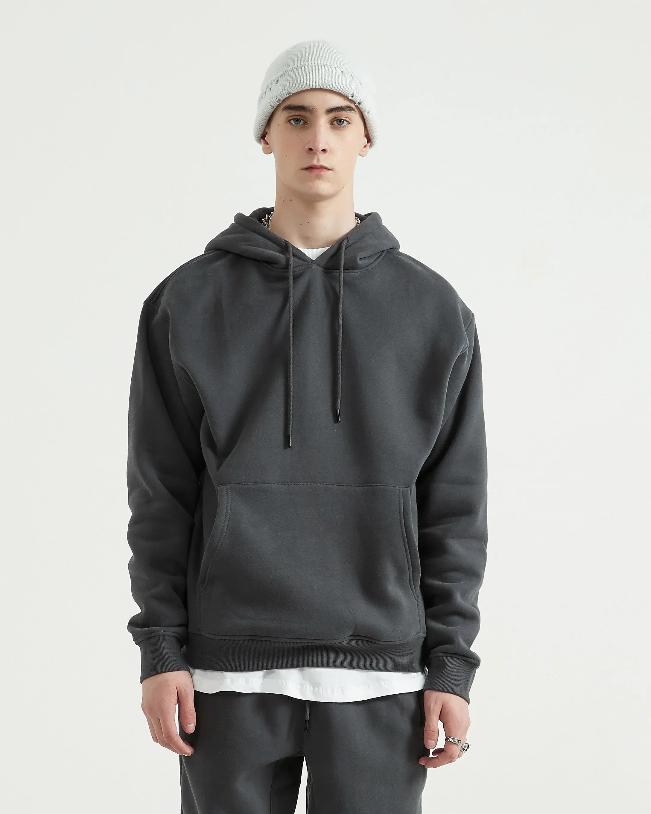 Oversized Fleece Pullover Hoodie