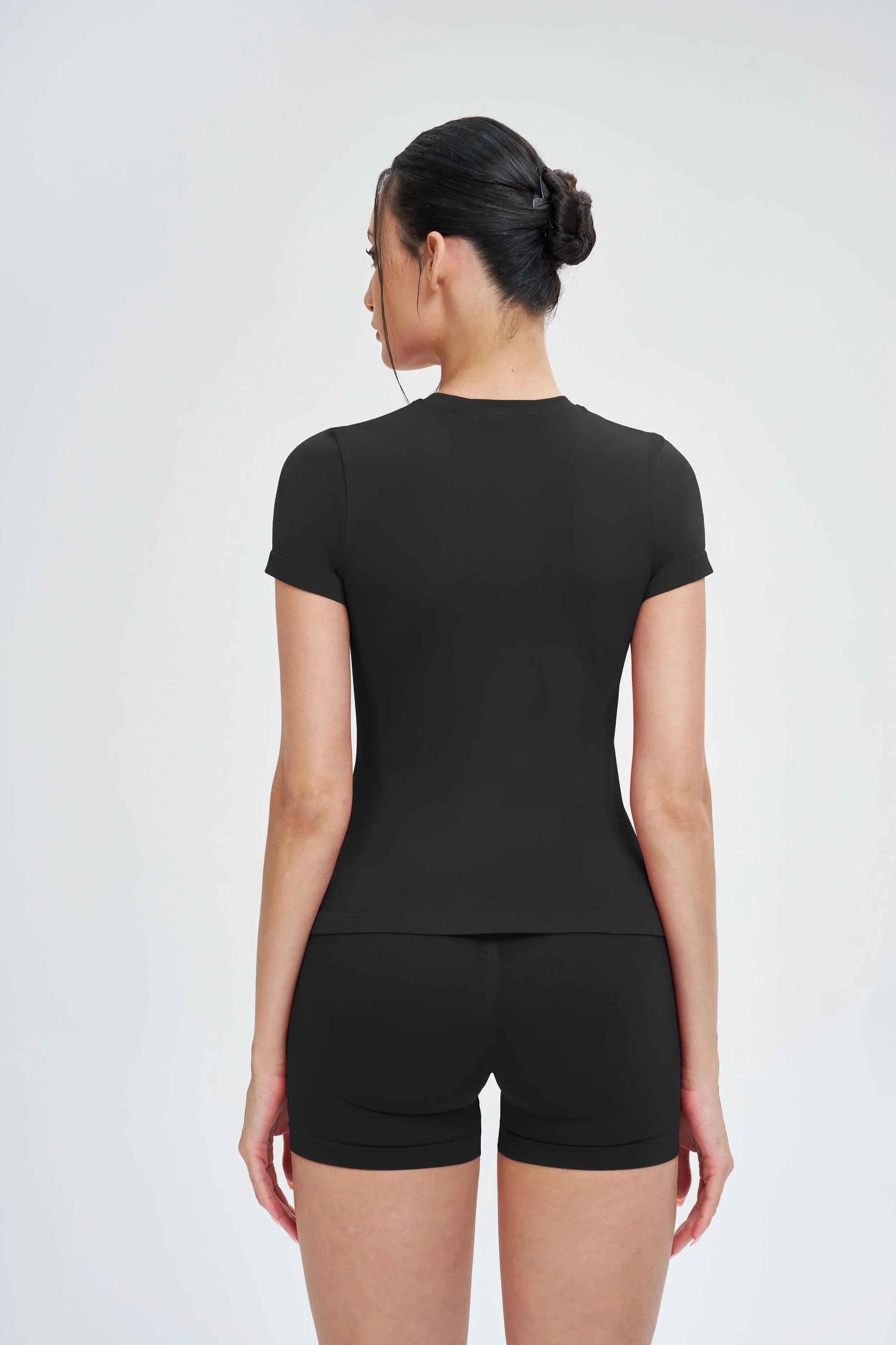 Seamless Short-Sleeve Yoga Tee