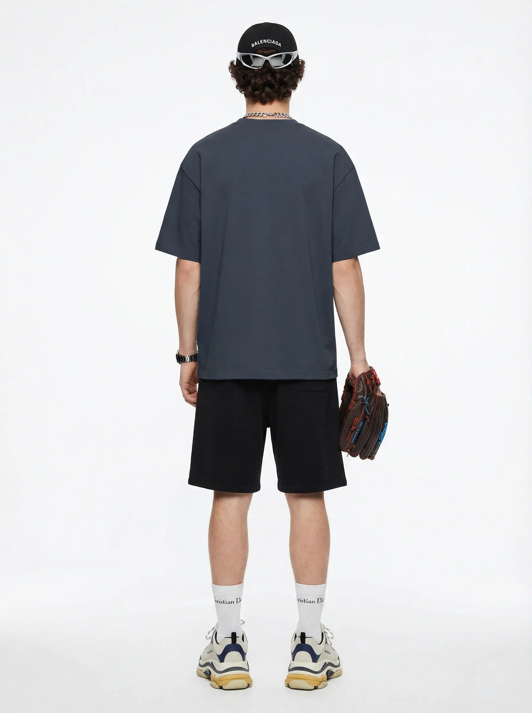 Men’s Oversized Solid Short Sleeve