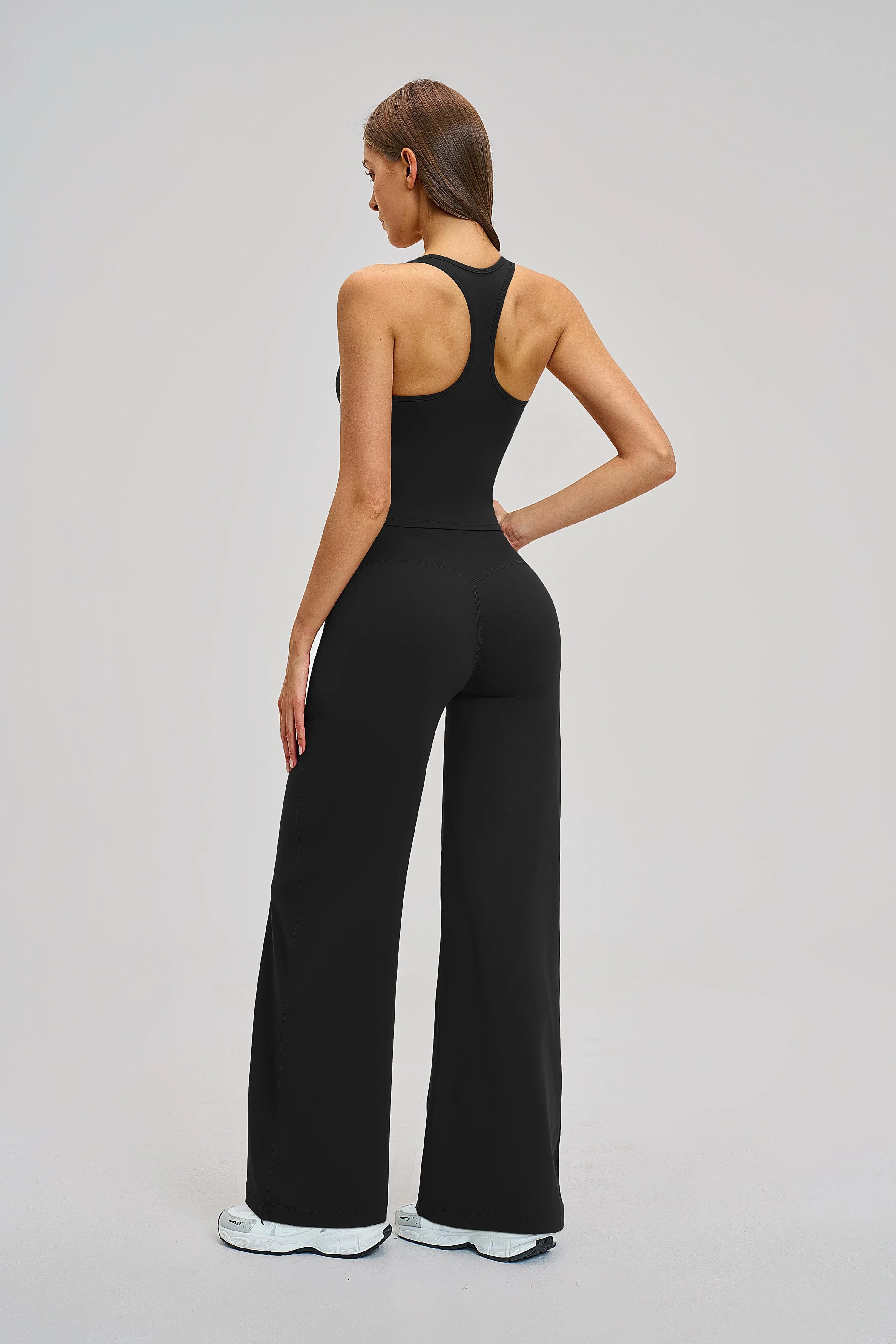 Brushed Wide-Leg Sweatpants