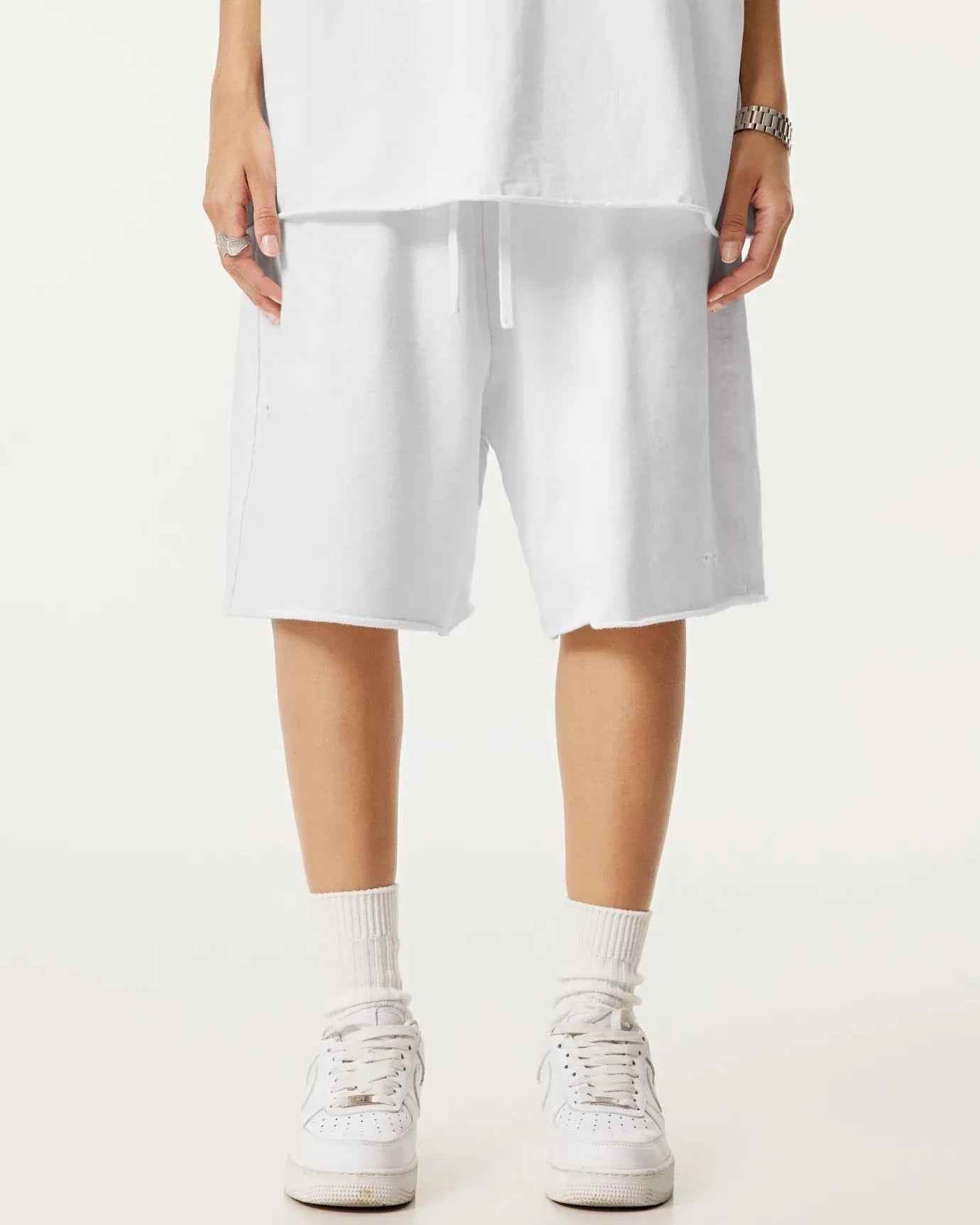 Street Vintage Raw Hem Shorts