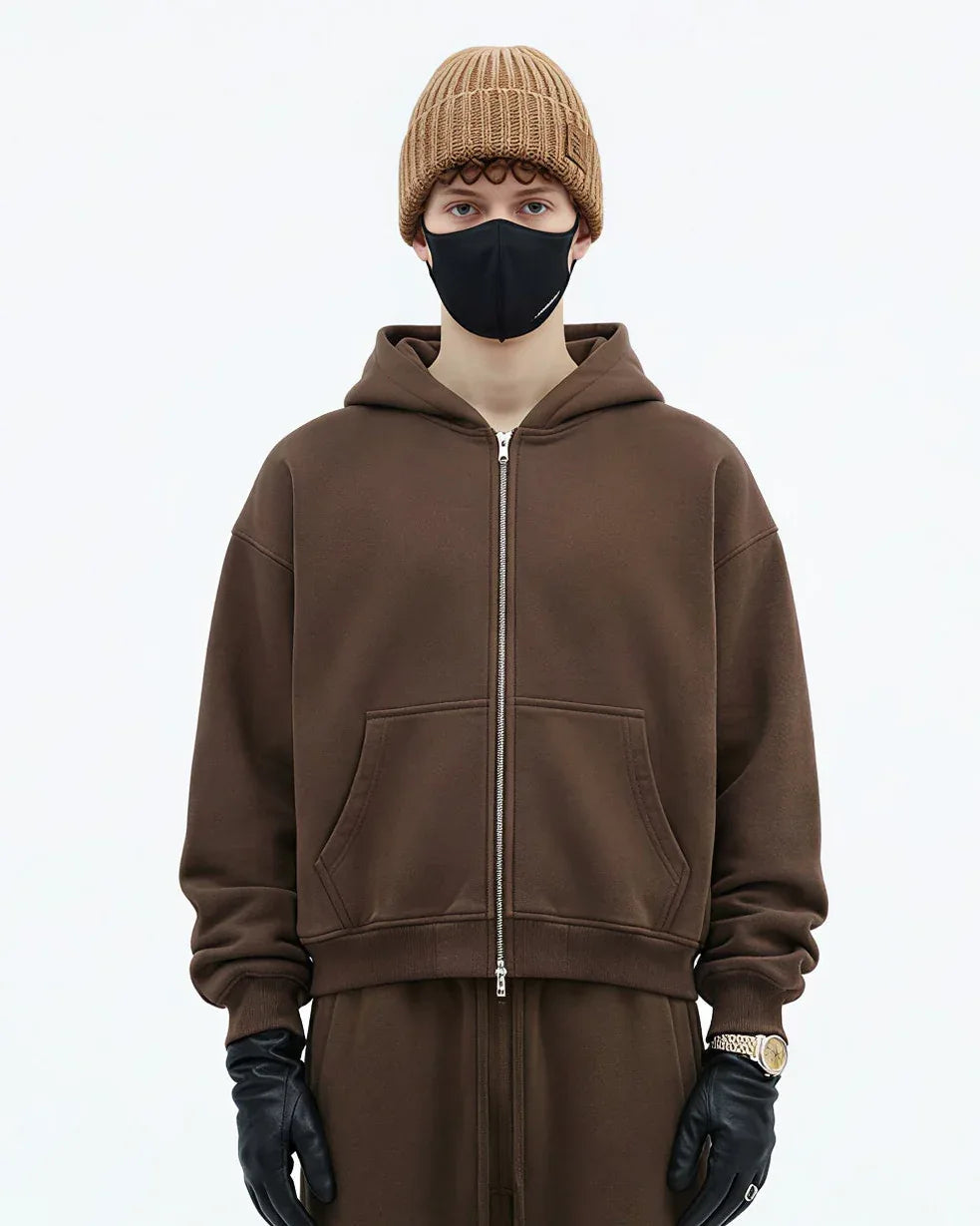 Men’s Double Zipper Oversized Jacket