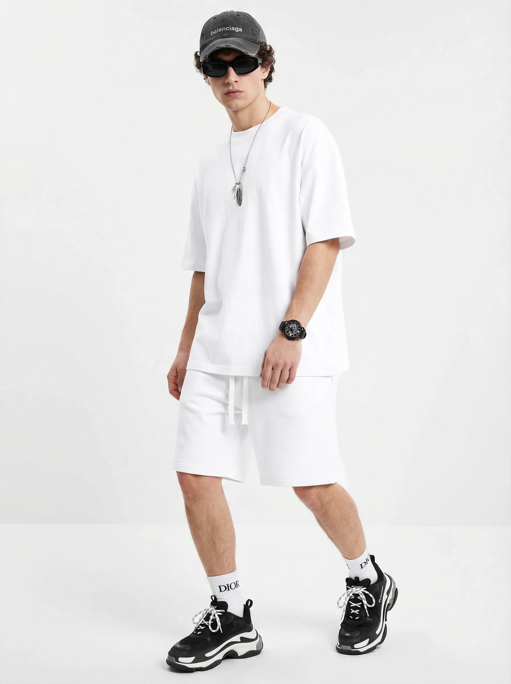 Men’s Oversized Solid Short Sleeve