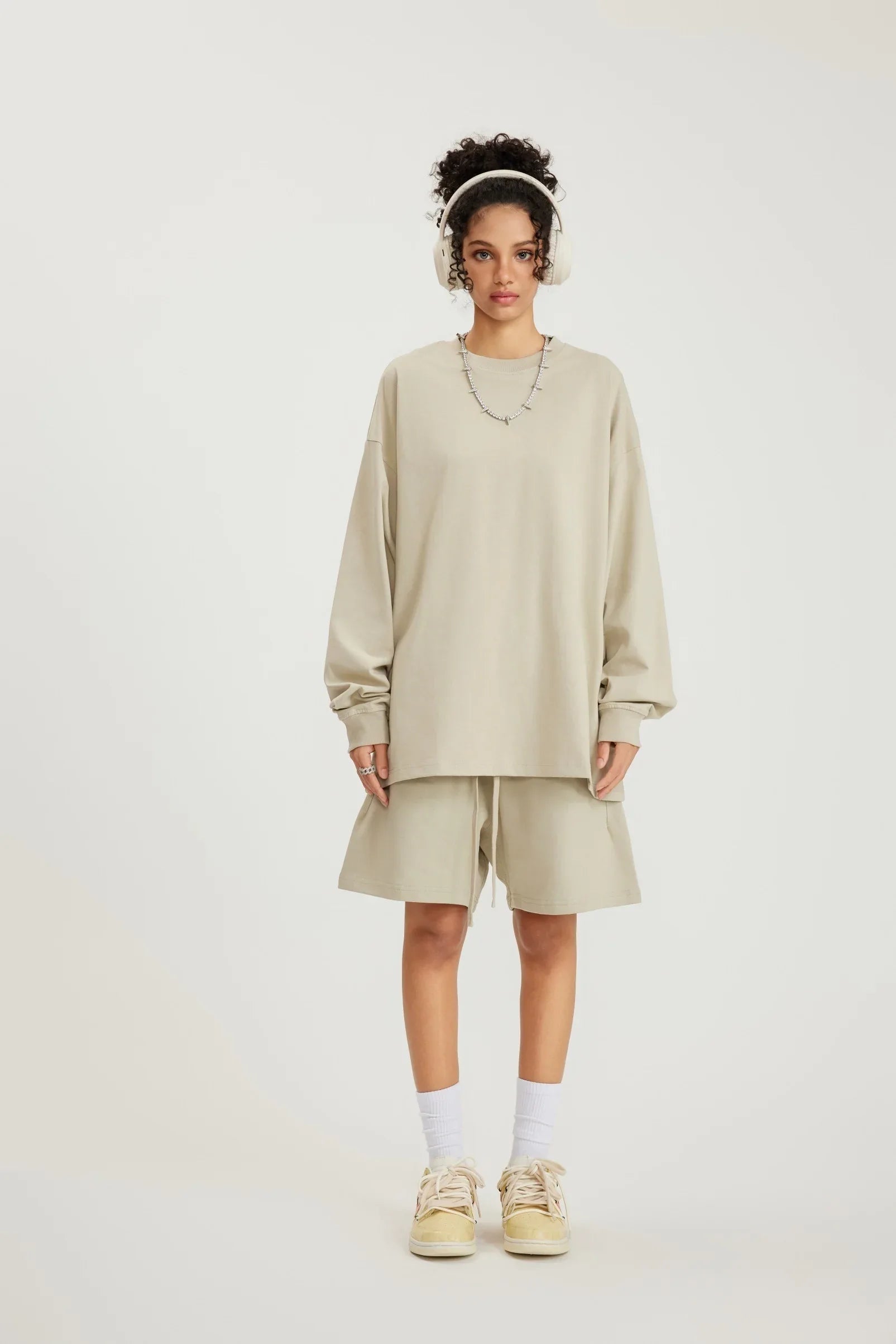 Pure Cotton Oversized Long Sleeve