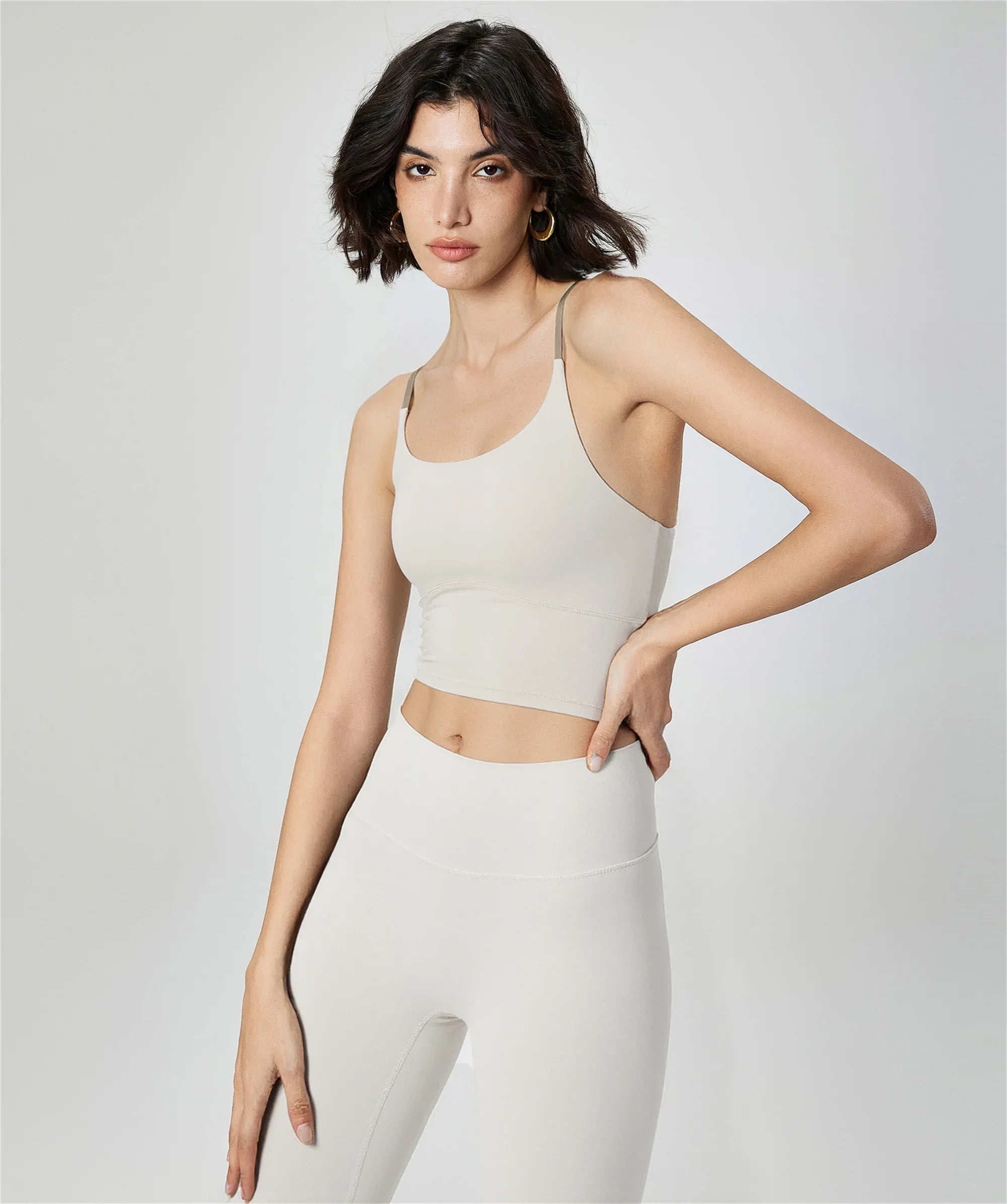 Cross-Back Yoga Sports Bra