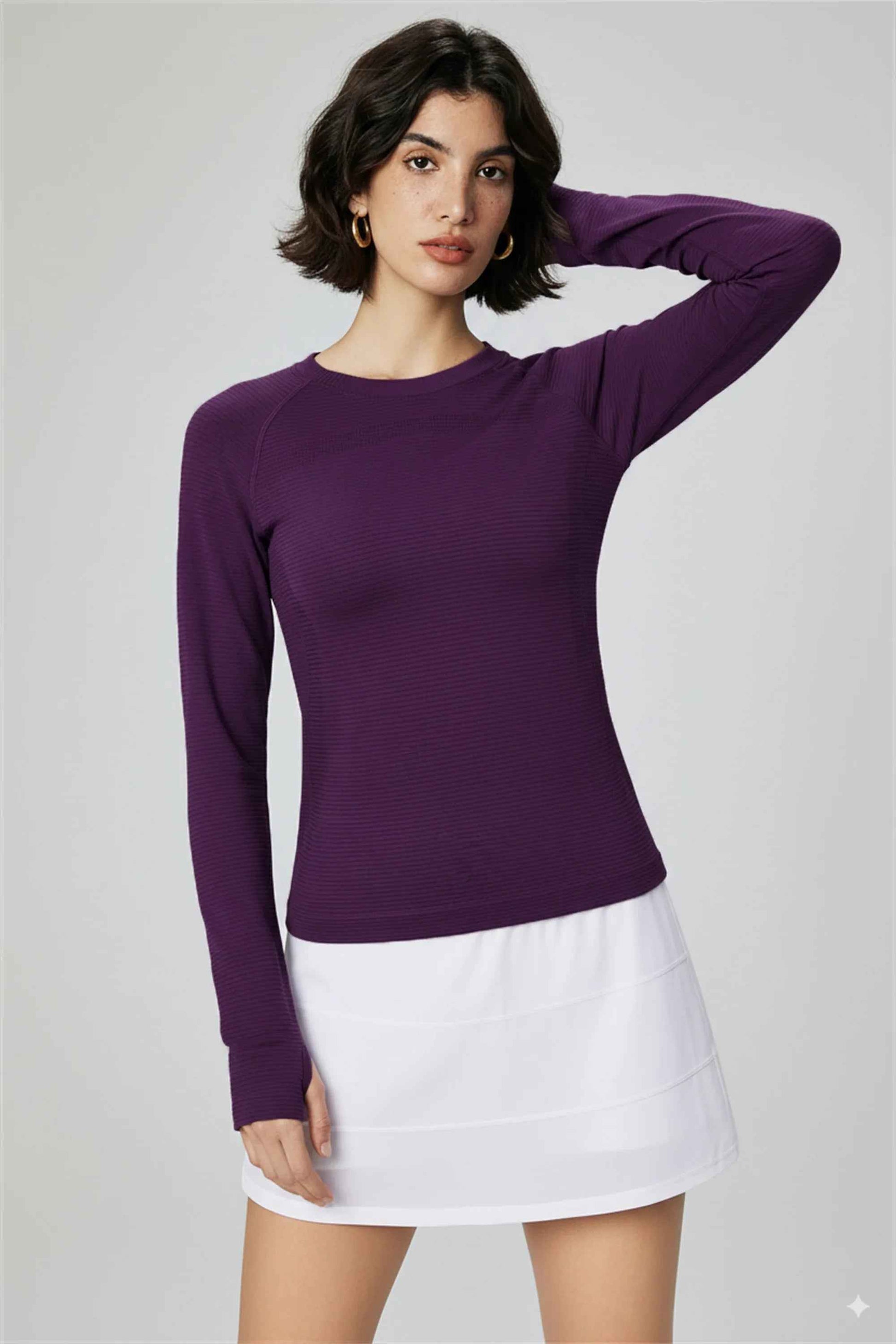 Quick-Dry Long Sleeve Workout Top