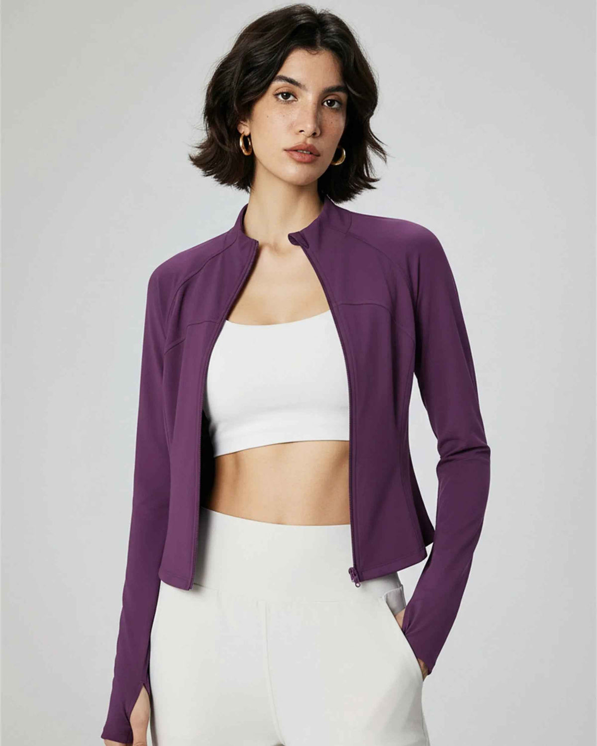 Women’s Fleece-Lined Yoga Jacket