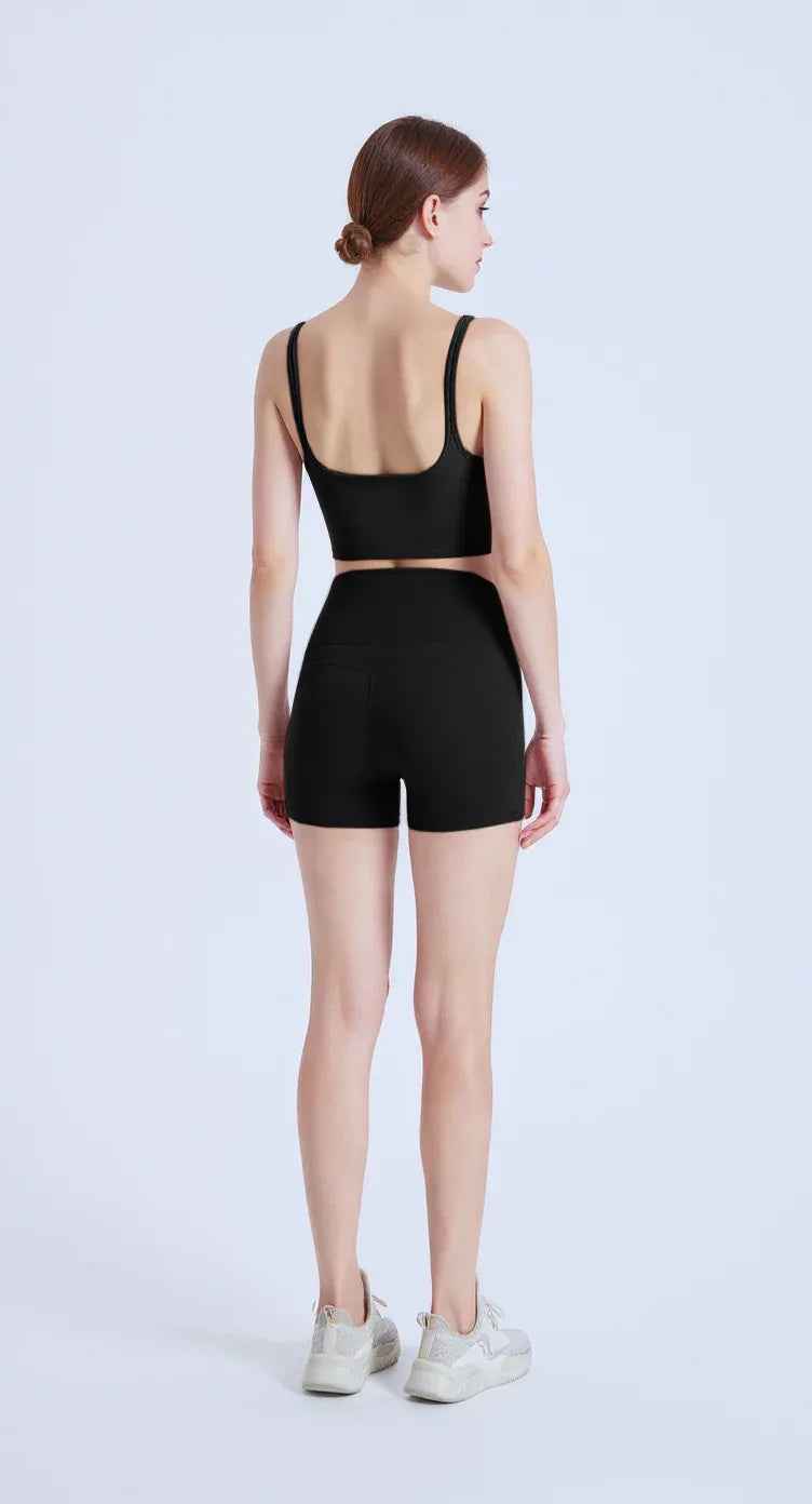 High-Waisted Peach Lift Yoga Shorts
