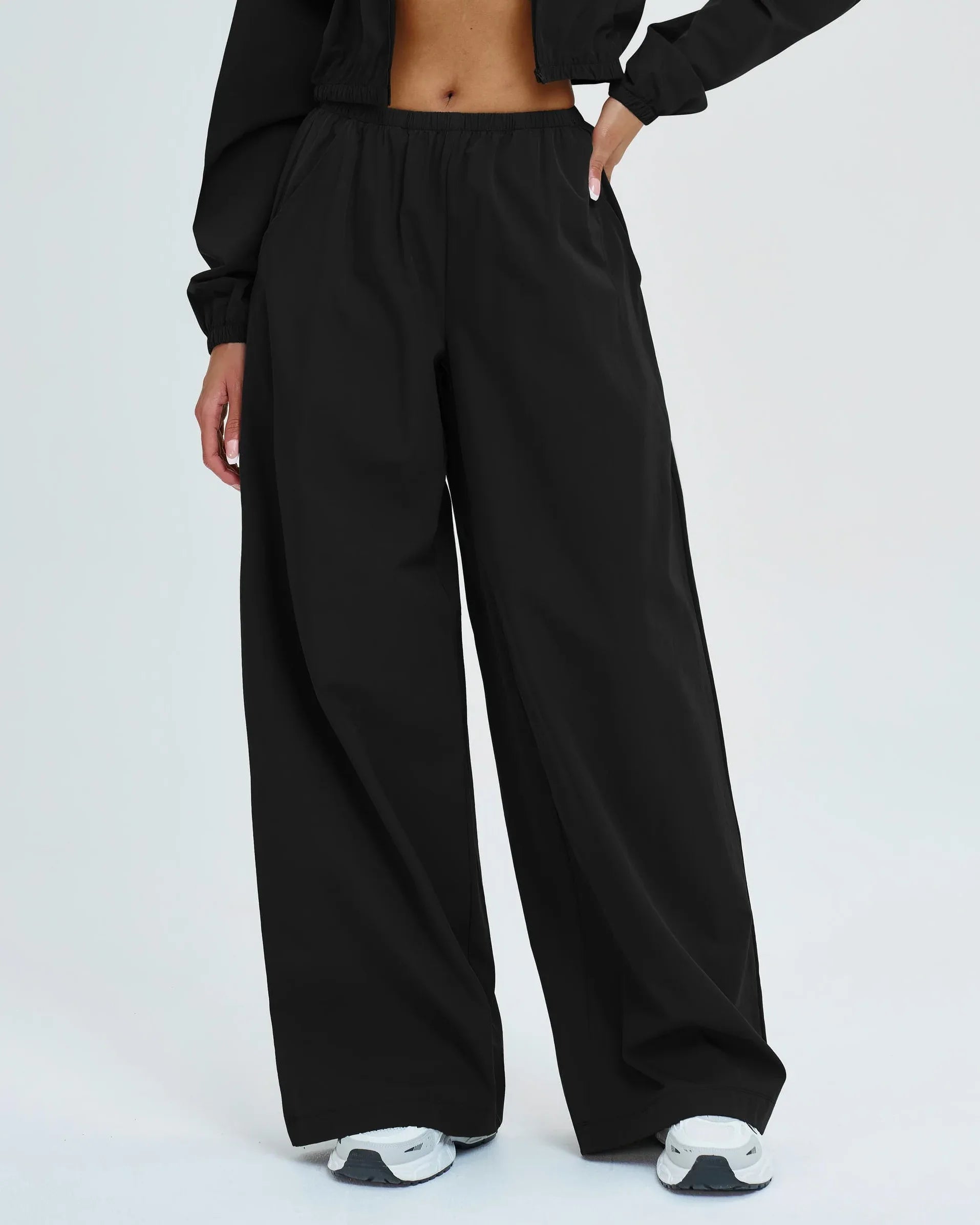 Wide-Leg Cargo Hiking Pants