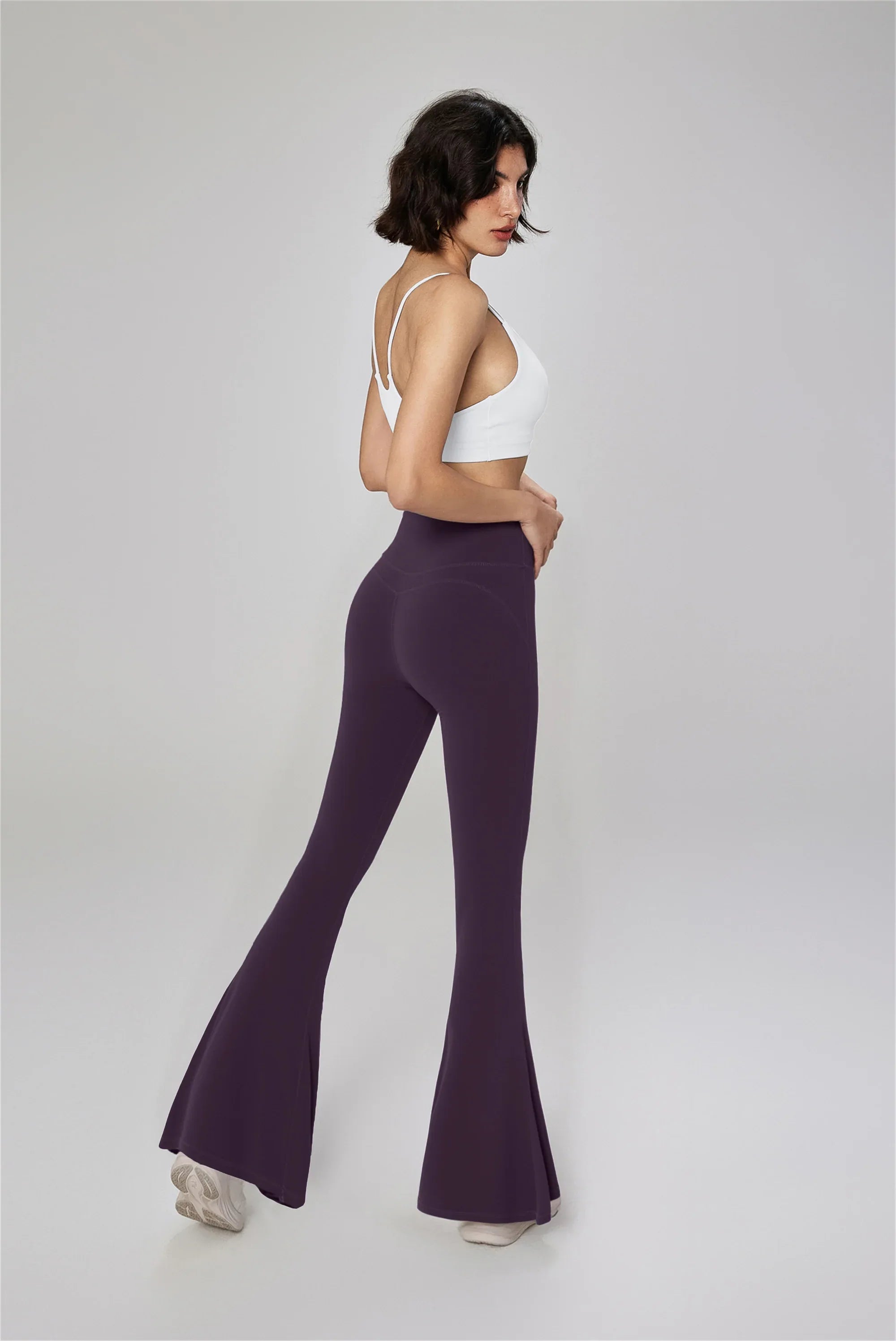 High-Waisted Flared Yoga Leggings