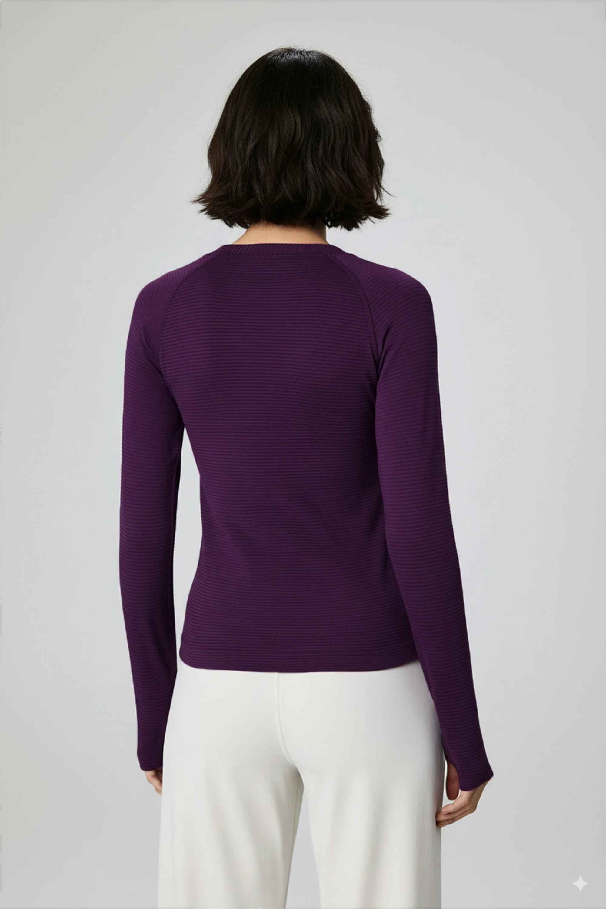 Quick-Dry Long Sleeve Workout Top