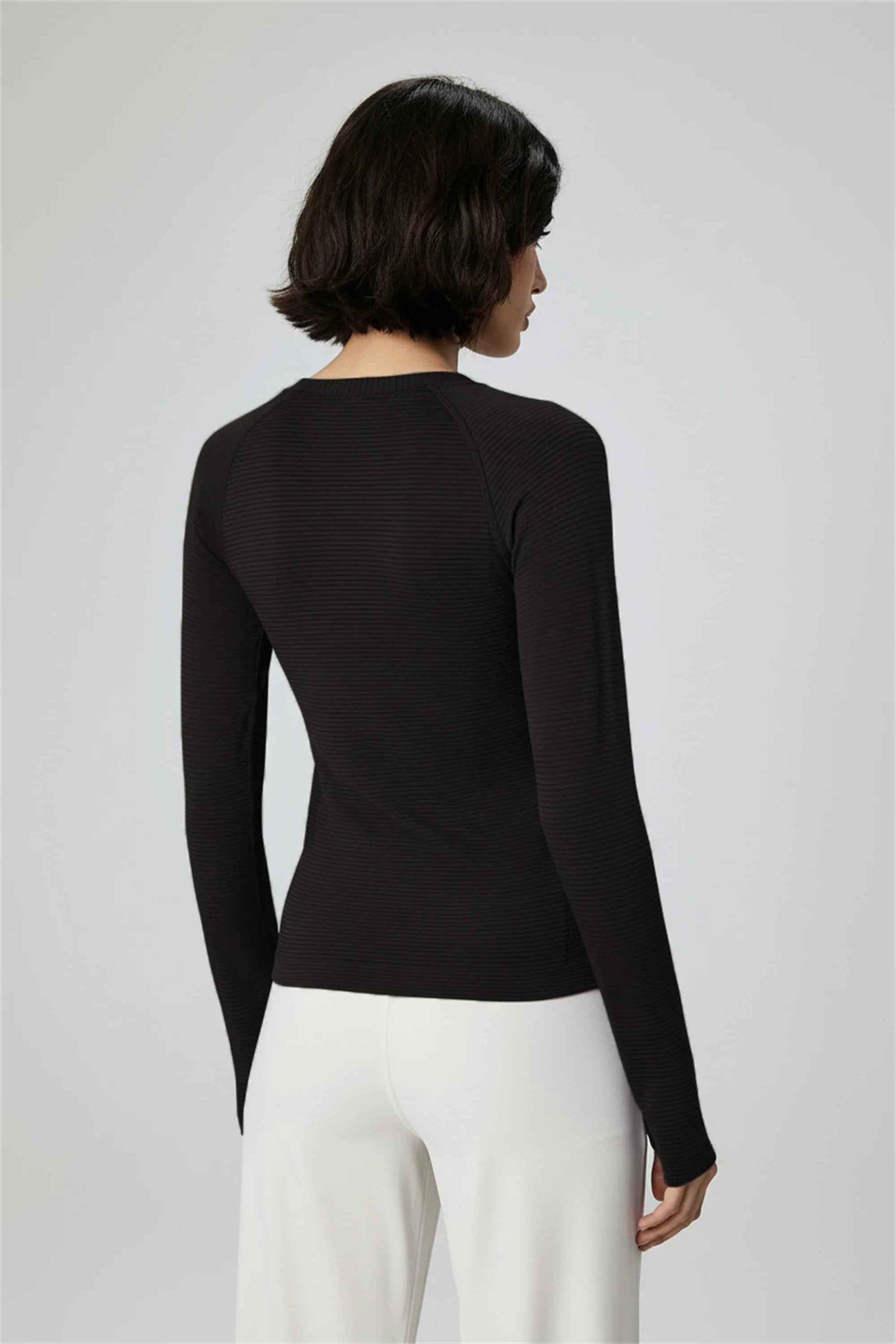 Quick-Dry Long Sleeve Workout Top