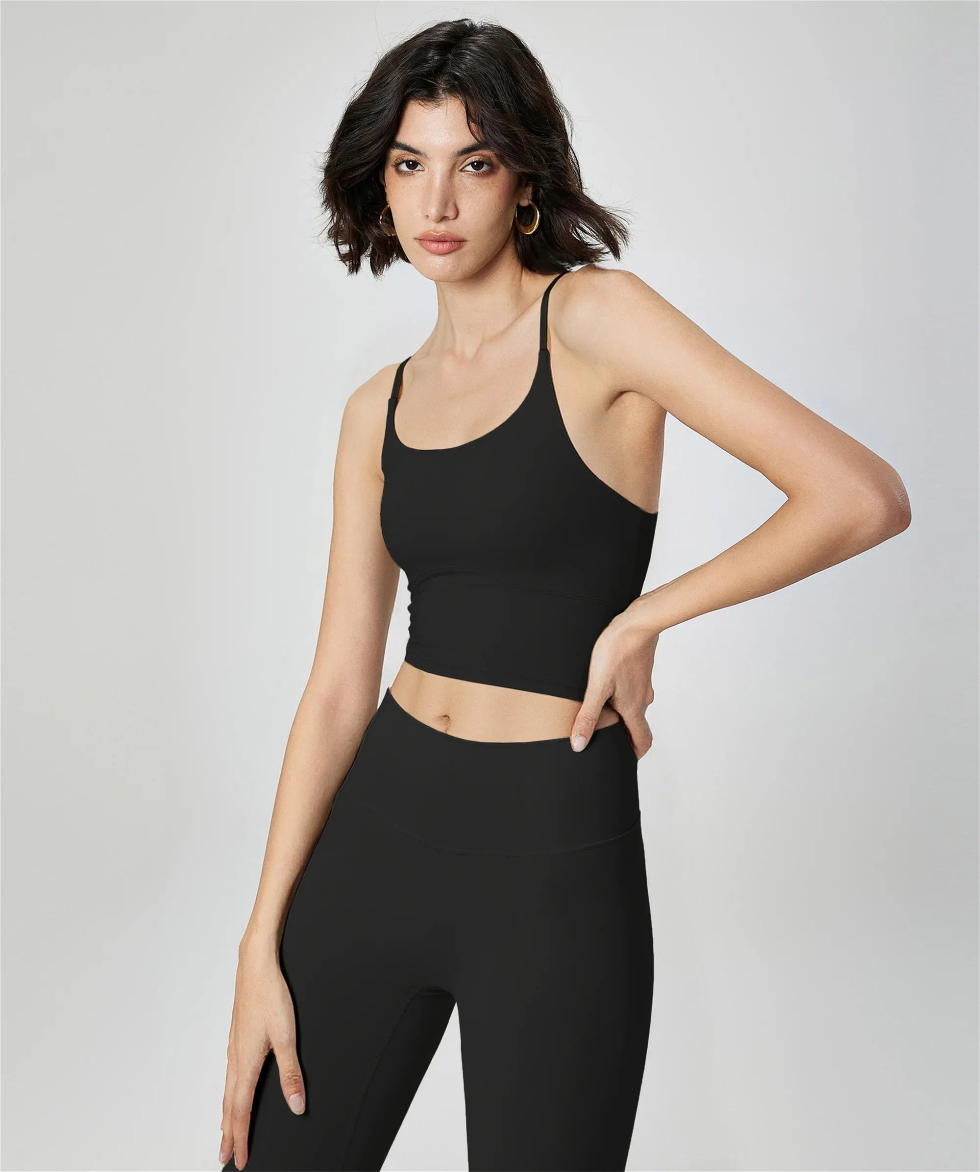 Cross-Back Yoga Sports Bra