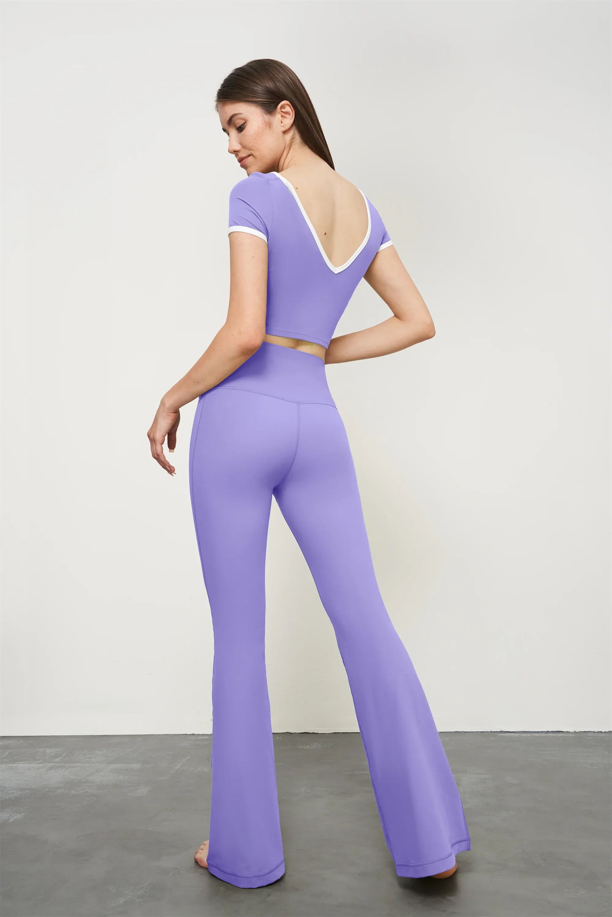 High-Waist Flared Yoga Pants