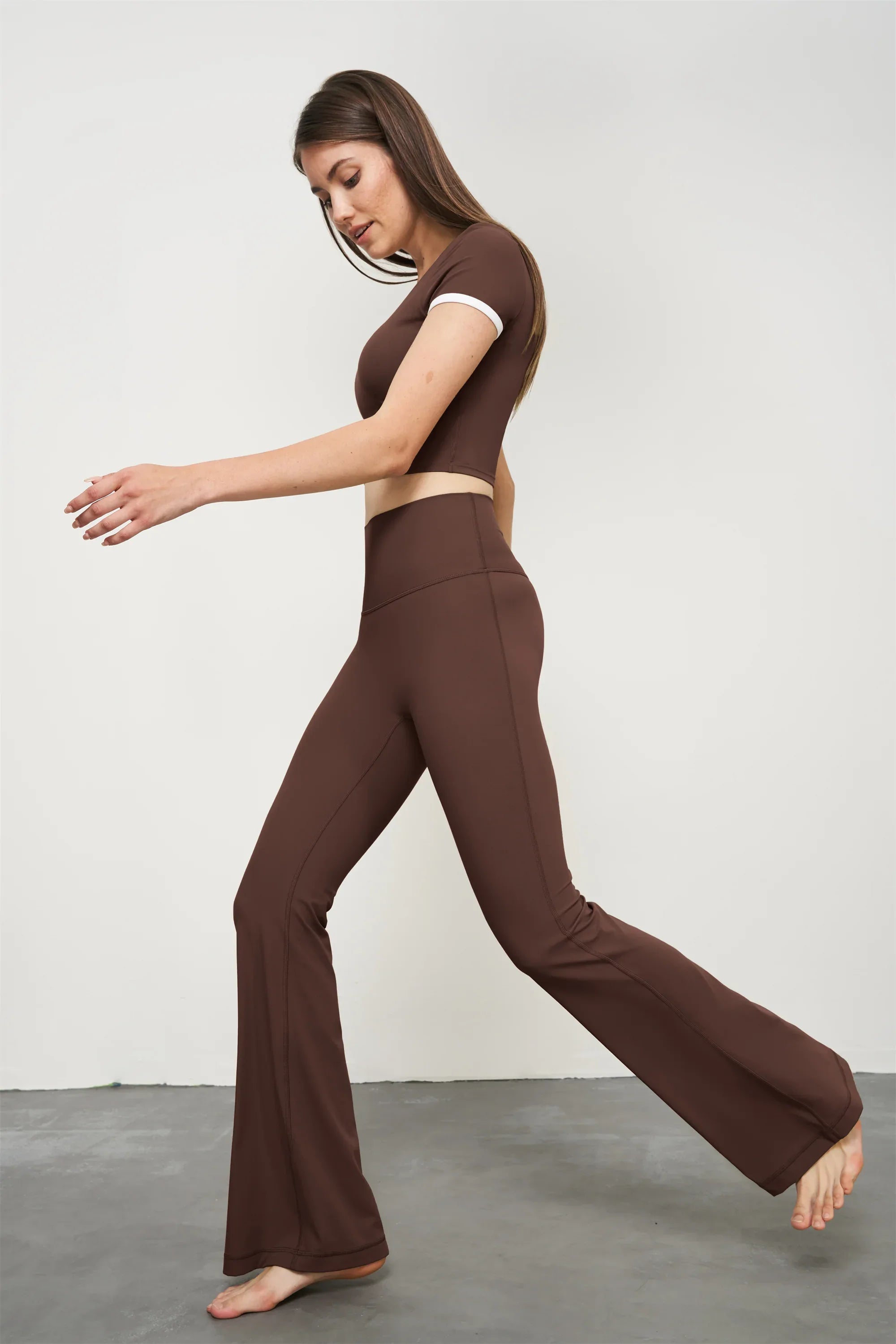 High-Waist Flared Yoga Pants
