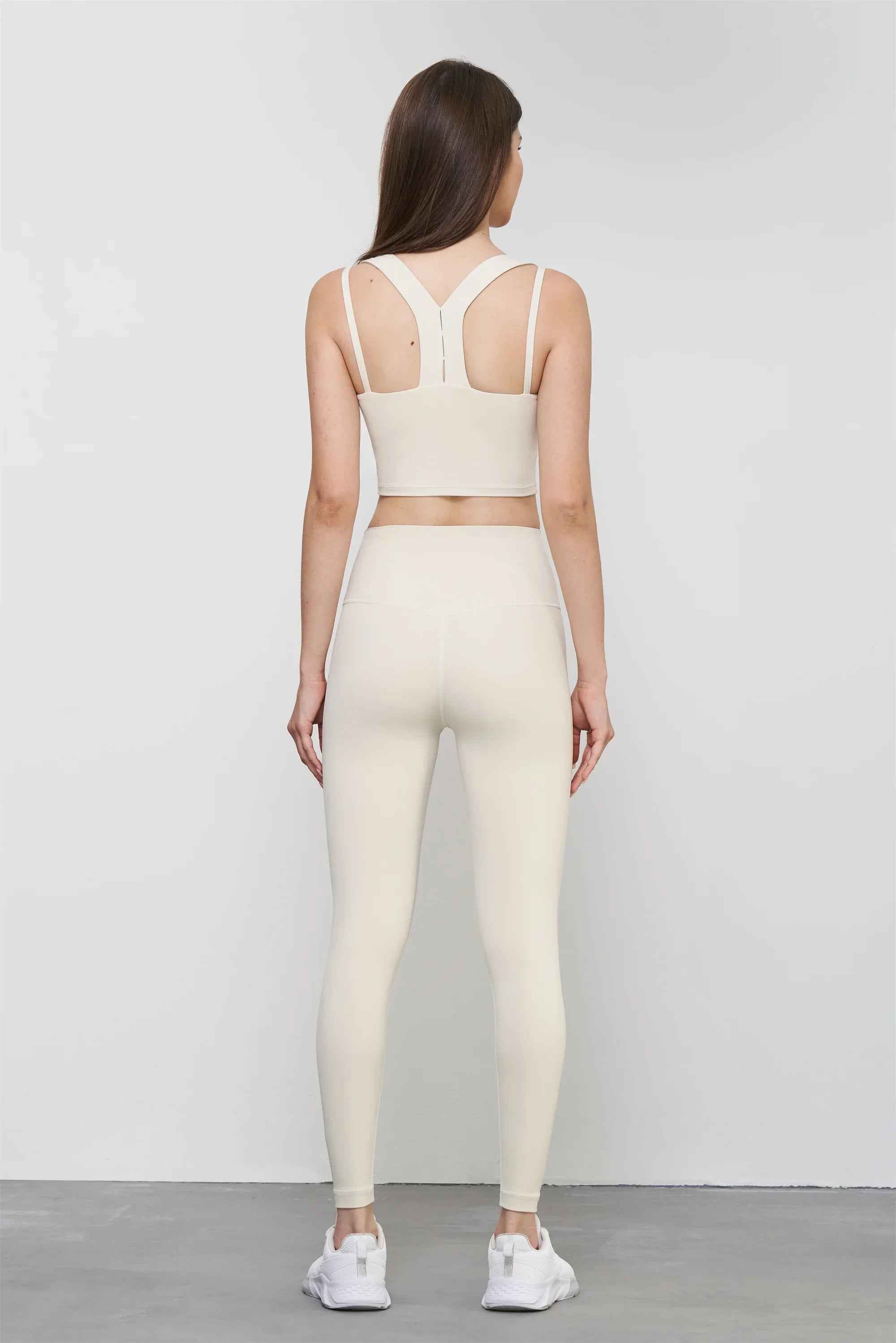 Bare-Feel Cross-Back Yoga Sports Bra