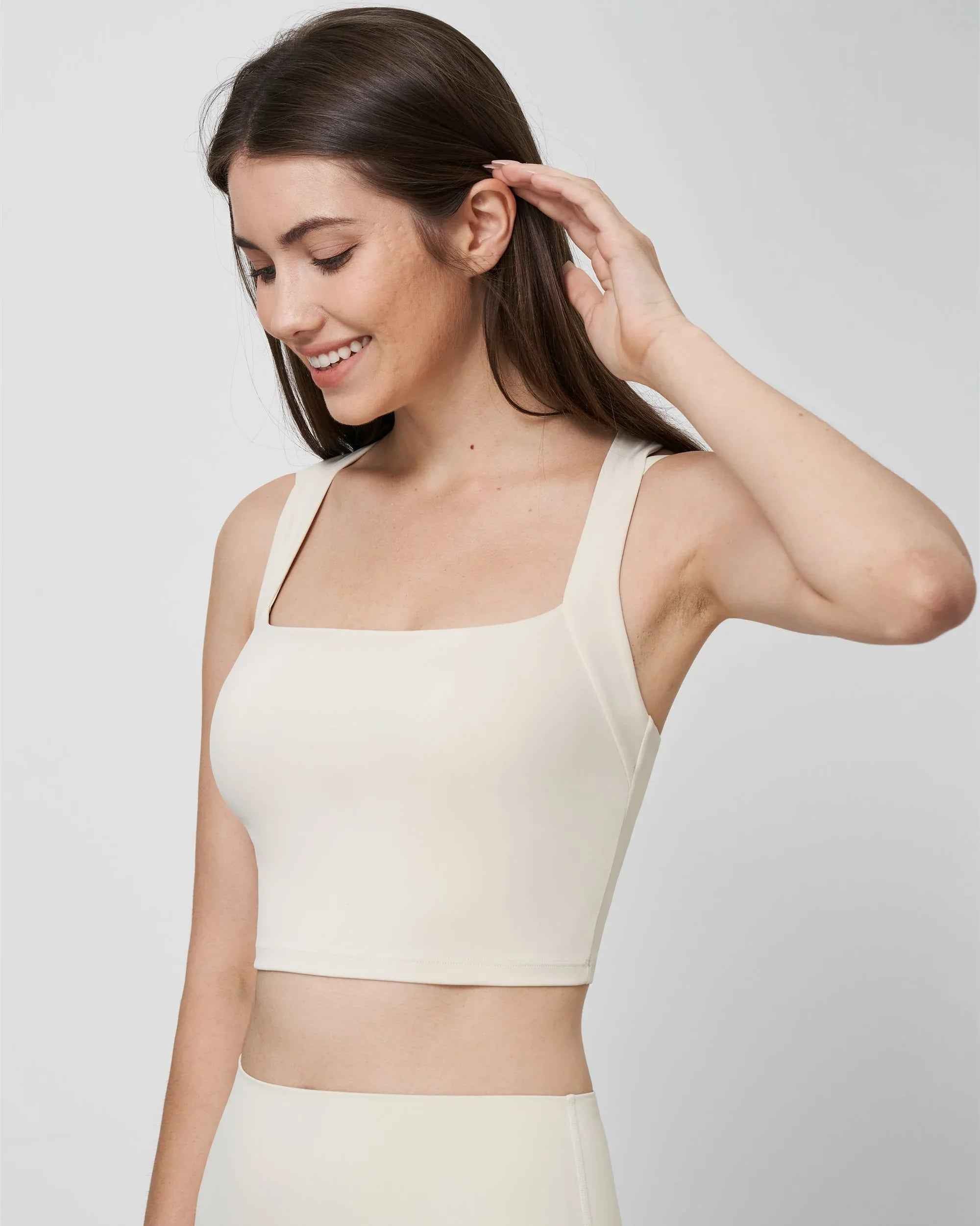 Bare-Feel Cross-Back Yoga Sports Bra
