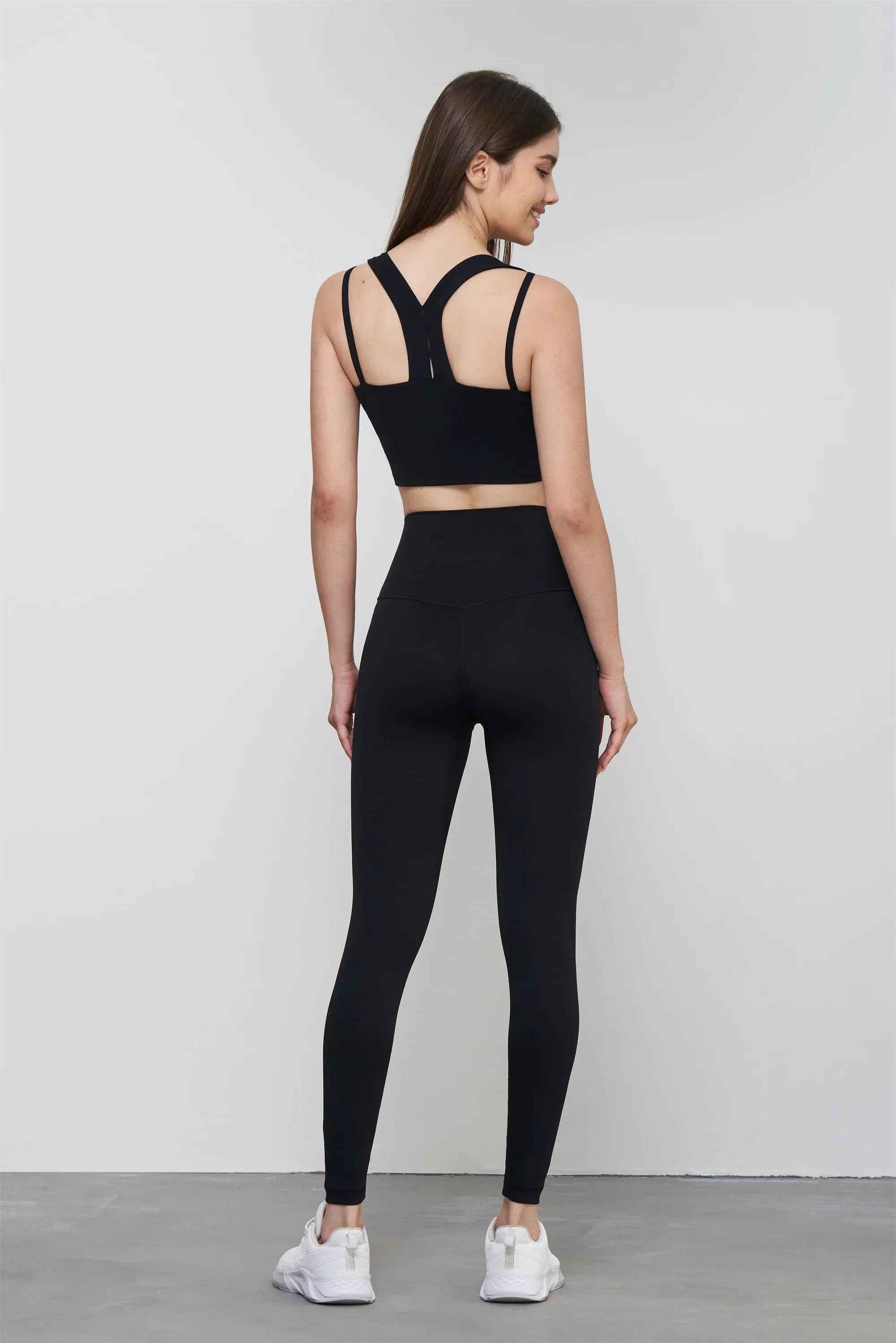 Bare-Feel Cross-Back Yoga Sports Bra