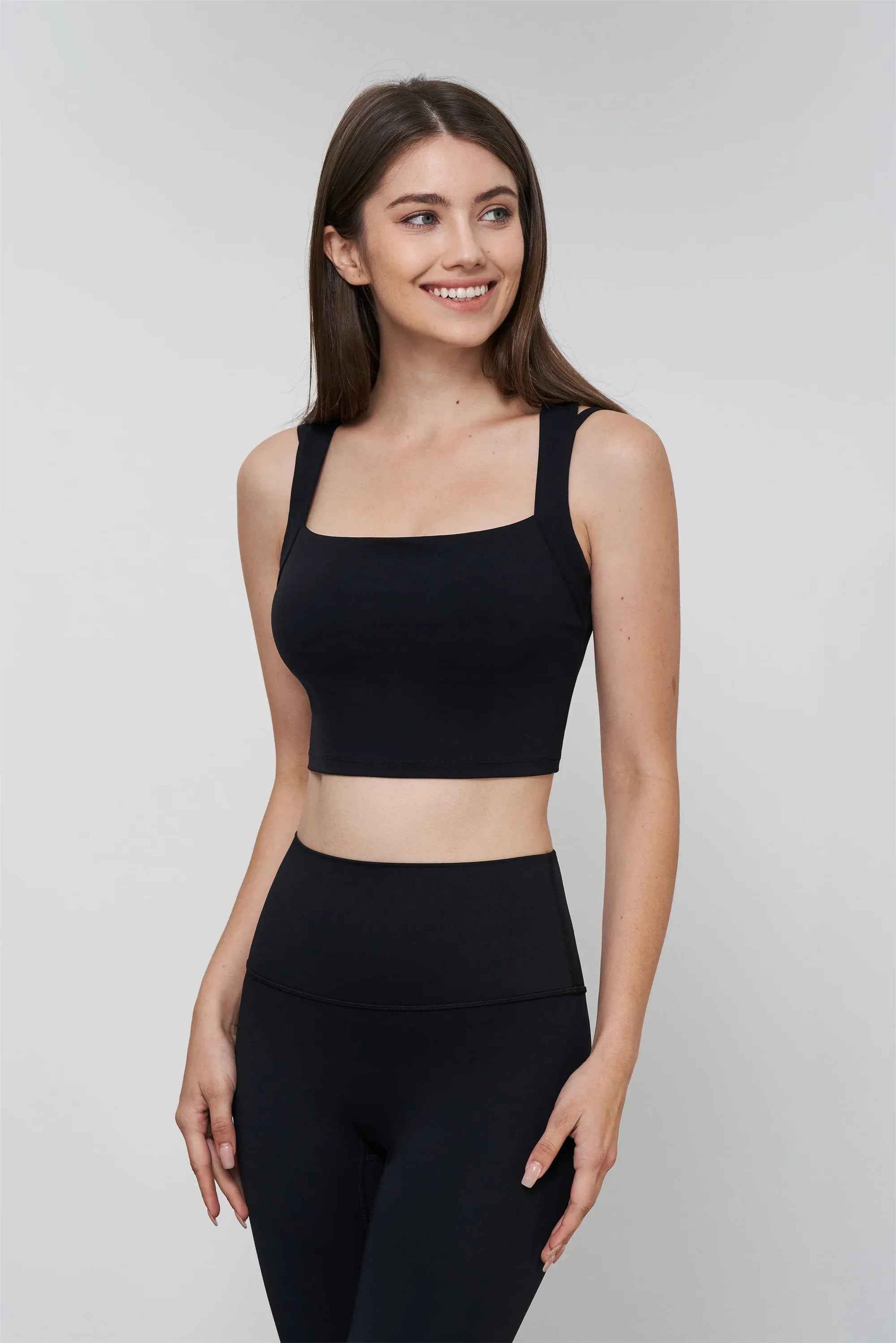 Bare-Feel Cross-Back Yoga Sports Bra