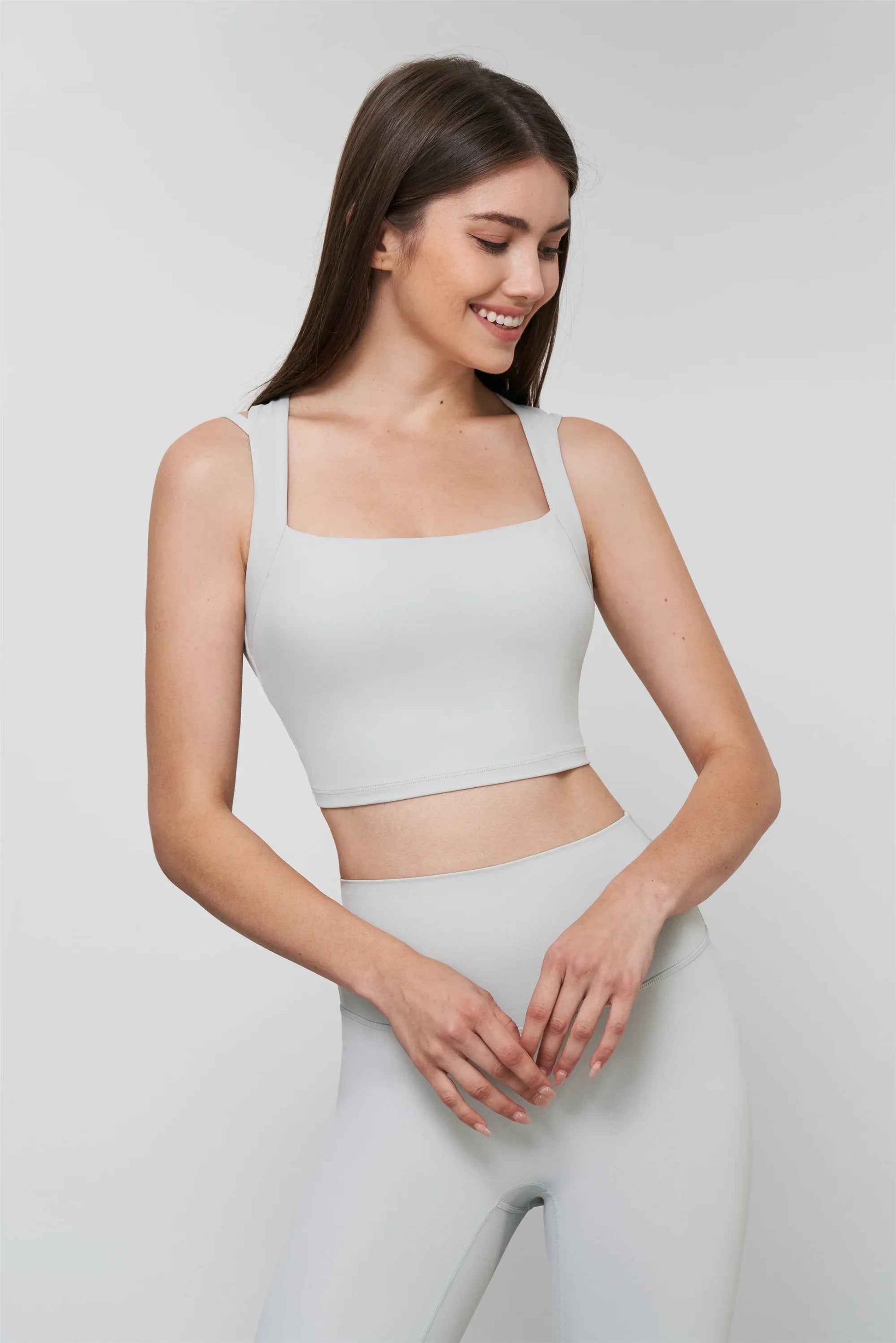 Bare-Feel Cross-Back Yoga Sports Bra