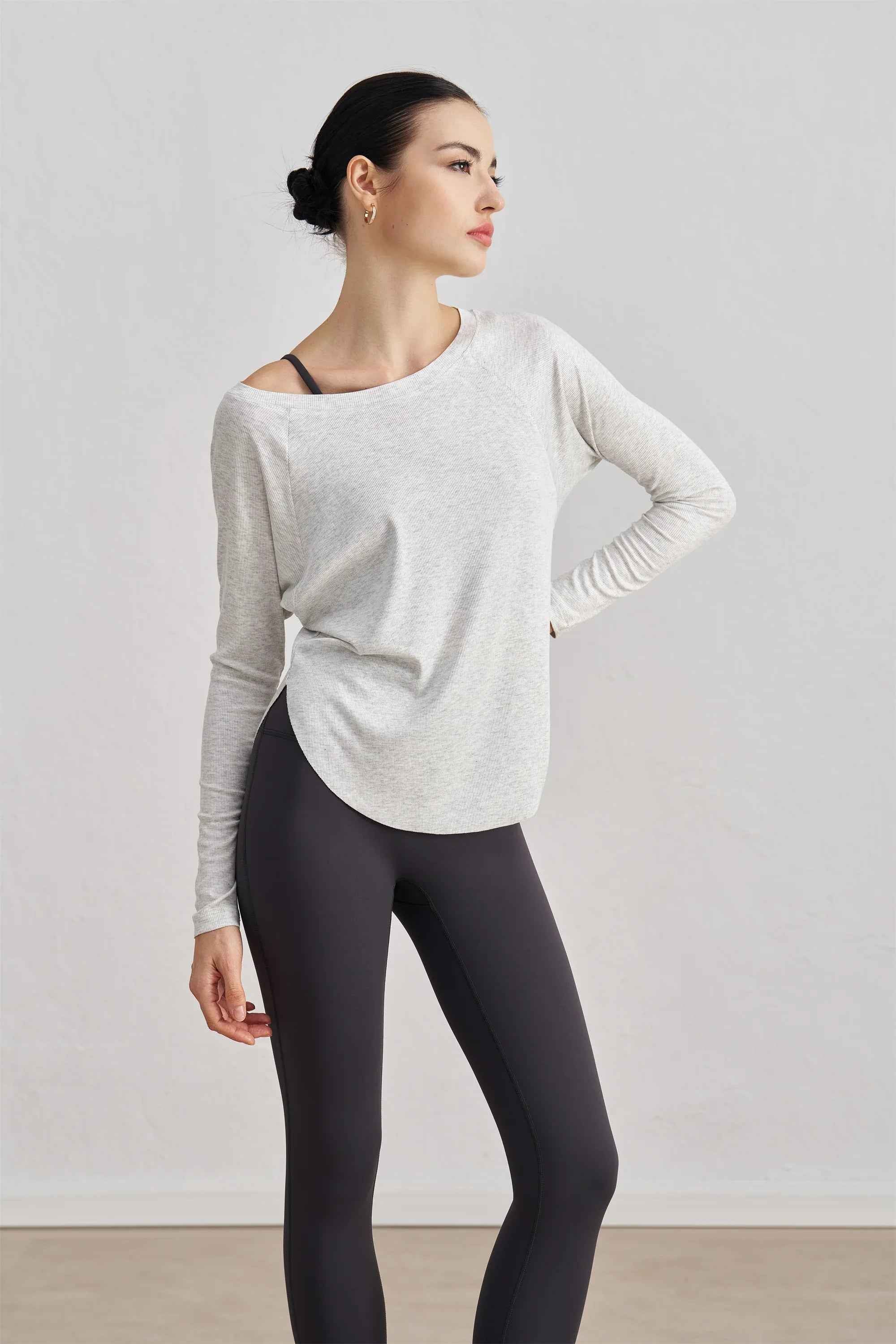 Modal Ribbed Loose Yoga Top