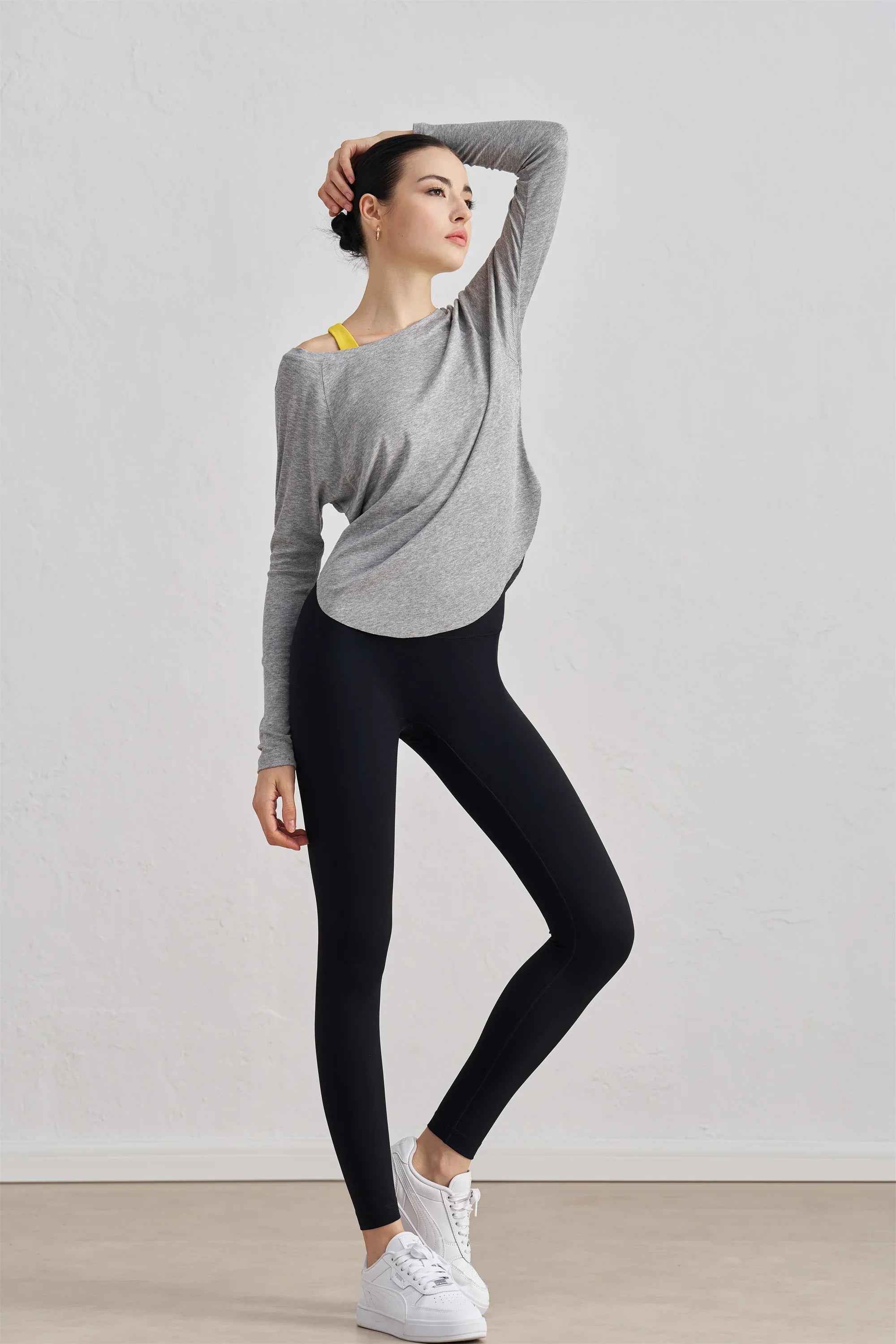 Modal Ribbed Loose Yoga Top