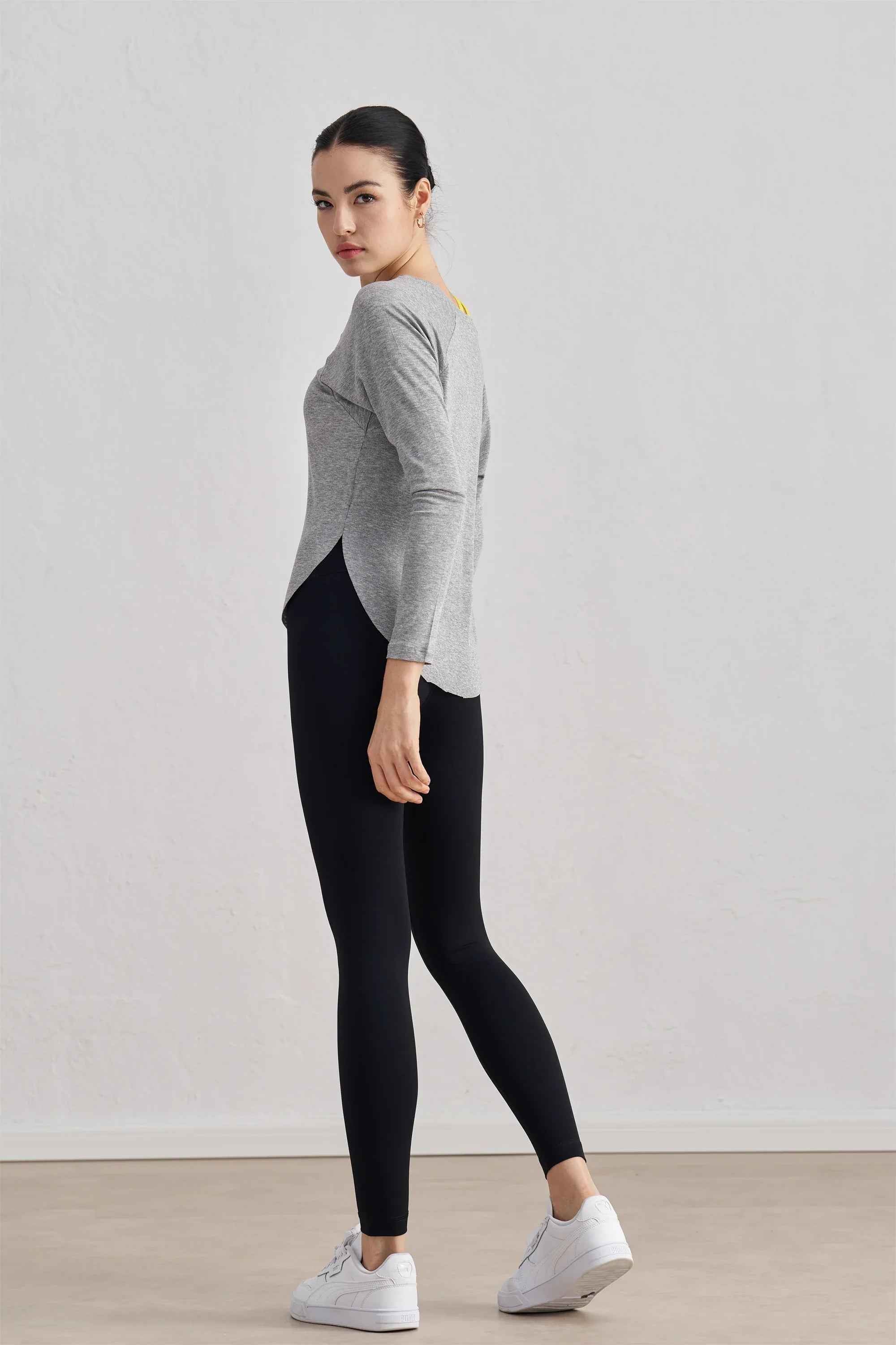 Modal Ribbed Loose Yoga Top