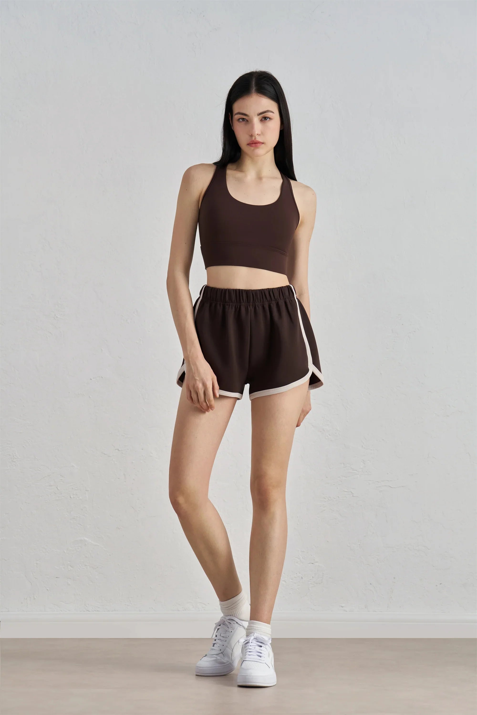 Fixed-Cup Racerback Sports Bra