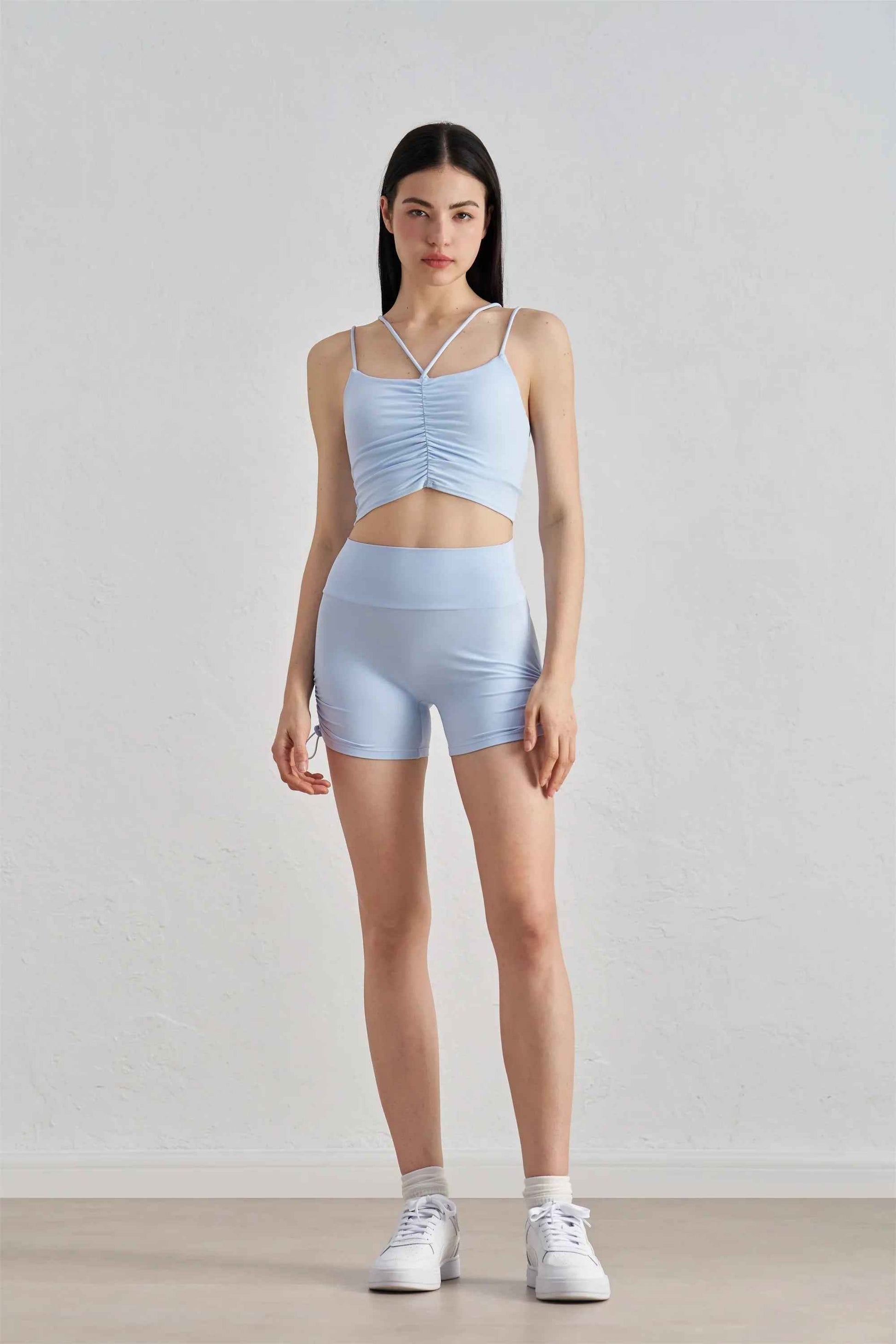 Seamless Drawstring Yoga Shorts