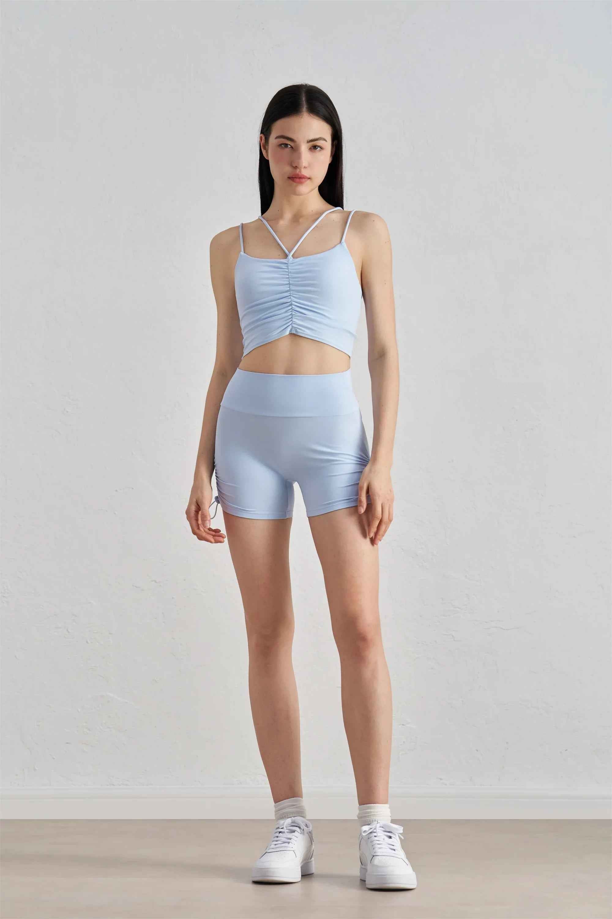 Seamless Drawstring Yoga Shorts
