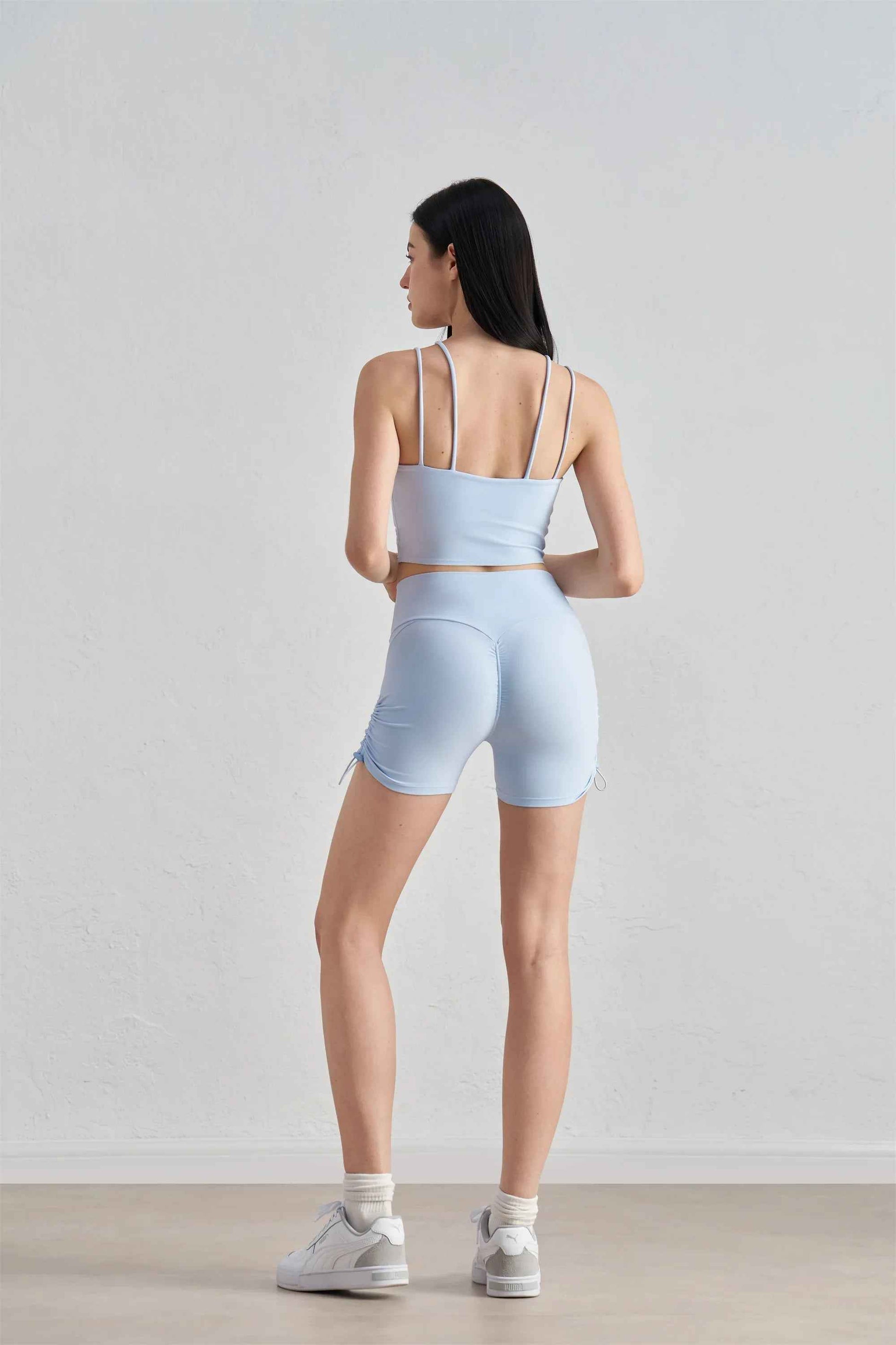 Seamless Drawstring Yoga Shorts