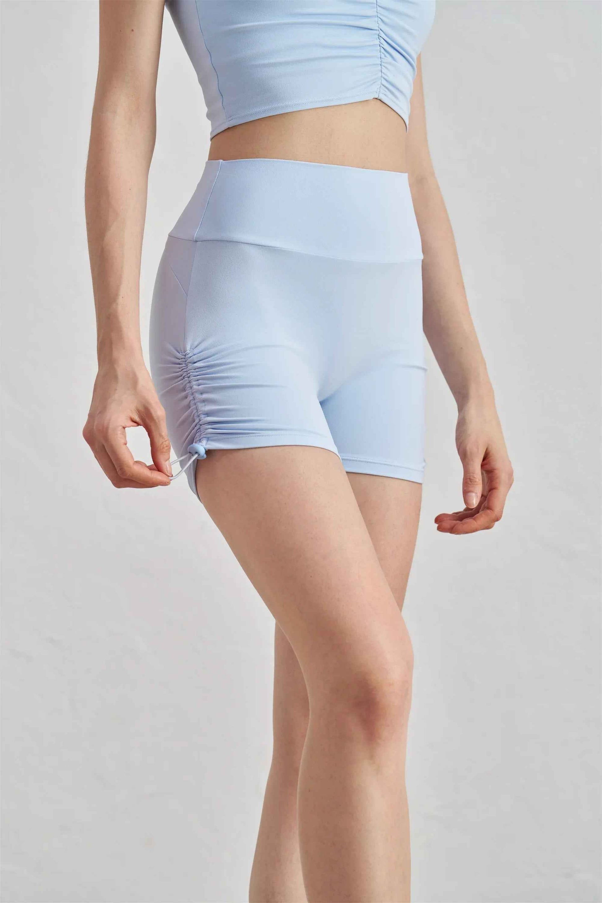 Seamless Drawstring Yoga Shorts
