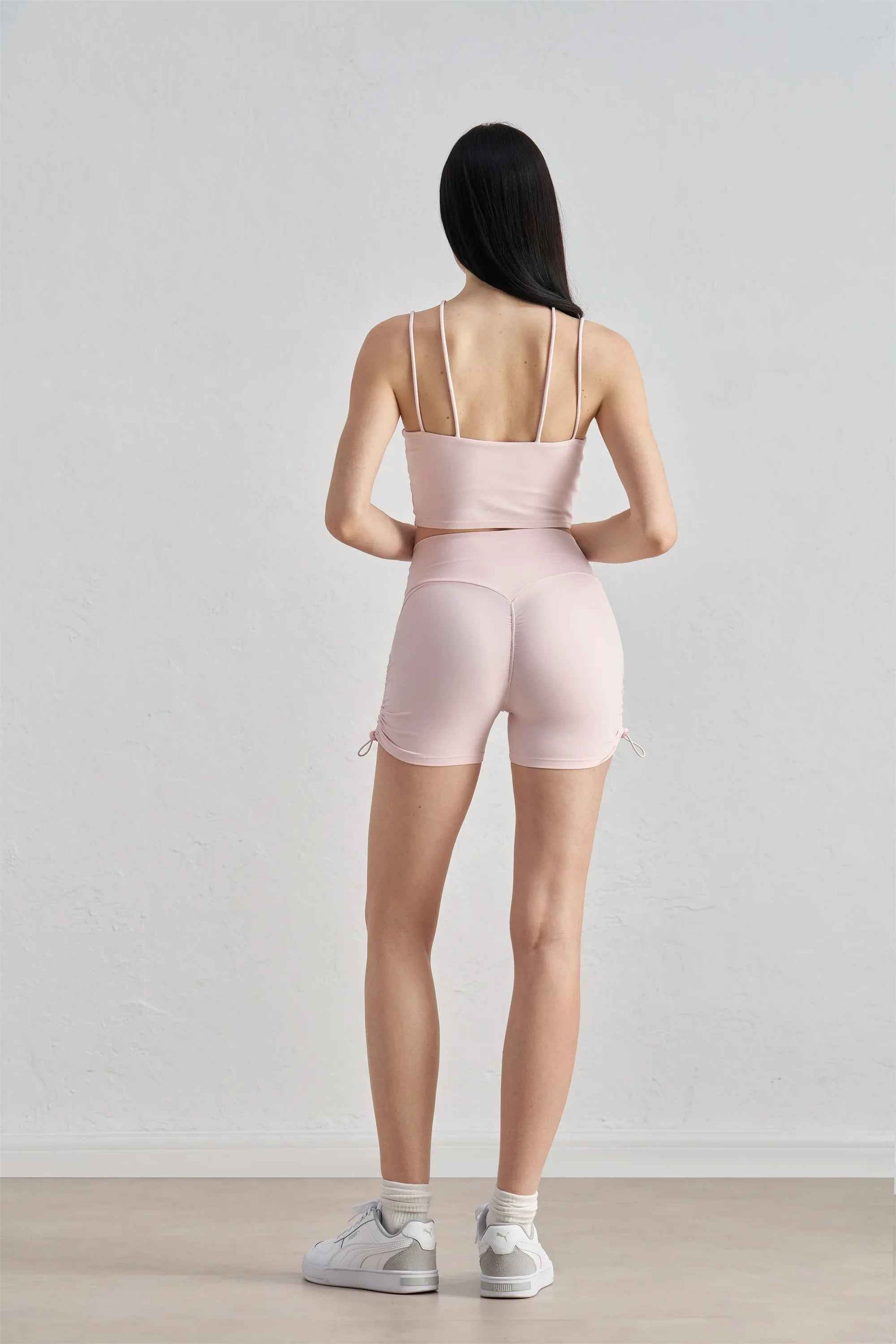 Seamless Drawstring Yoga Shorts