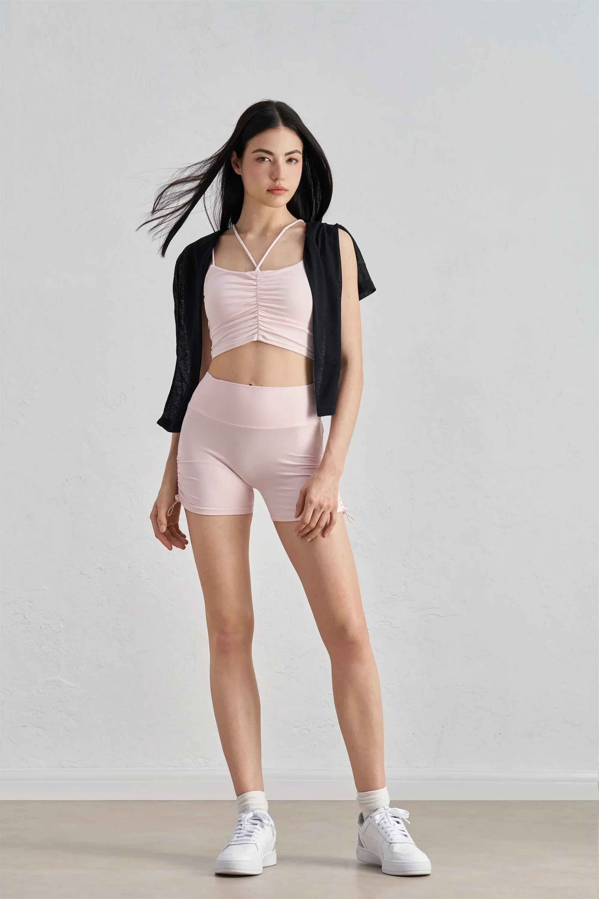 Seamless Drawstring Yoga Shorts